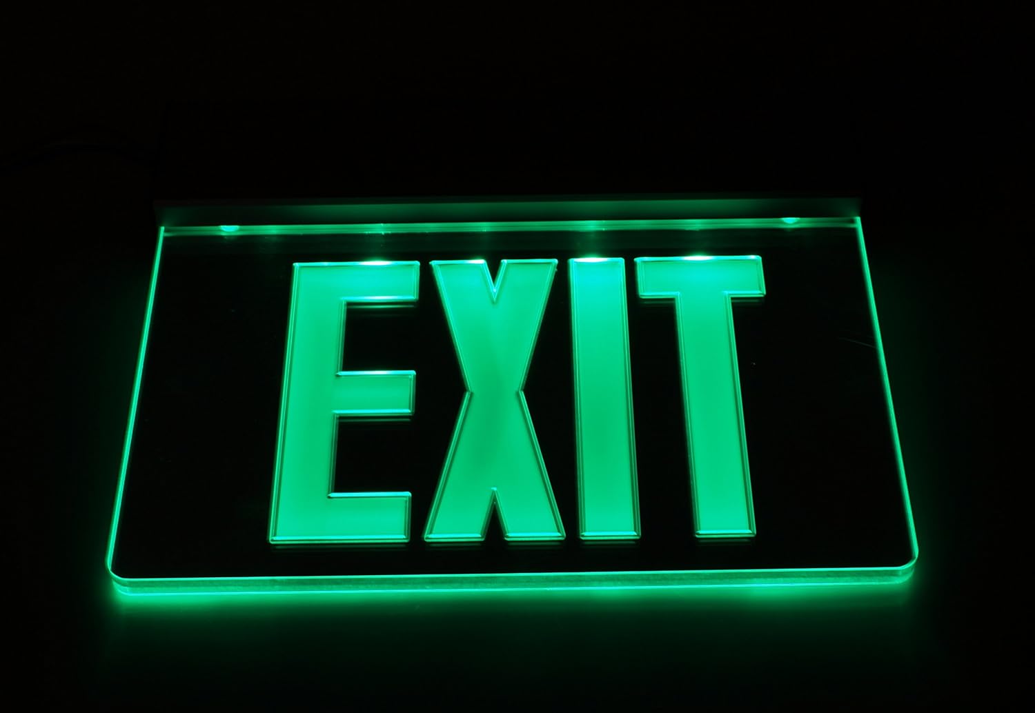 Black Friday - 70% OFF NICOR Lighting LED Emergency Exit Sign, Mirrored with Green Lettering (EXL2-10UNV-AL-MR-G-2)