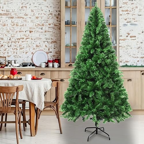 Miniatura 5 de MuRealy Árbol de Navidad de alta calidad de 6 pies  Árbol de pino artificial de Navidad con 800 puntas de ramas de PVC, fácil montaje, árbol
