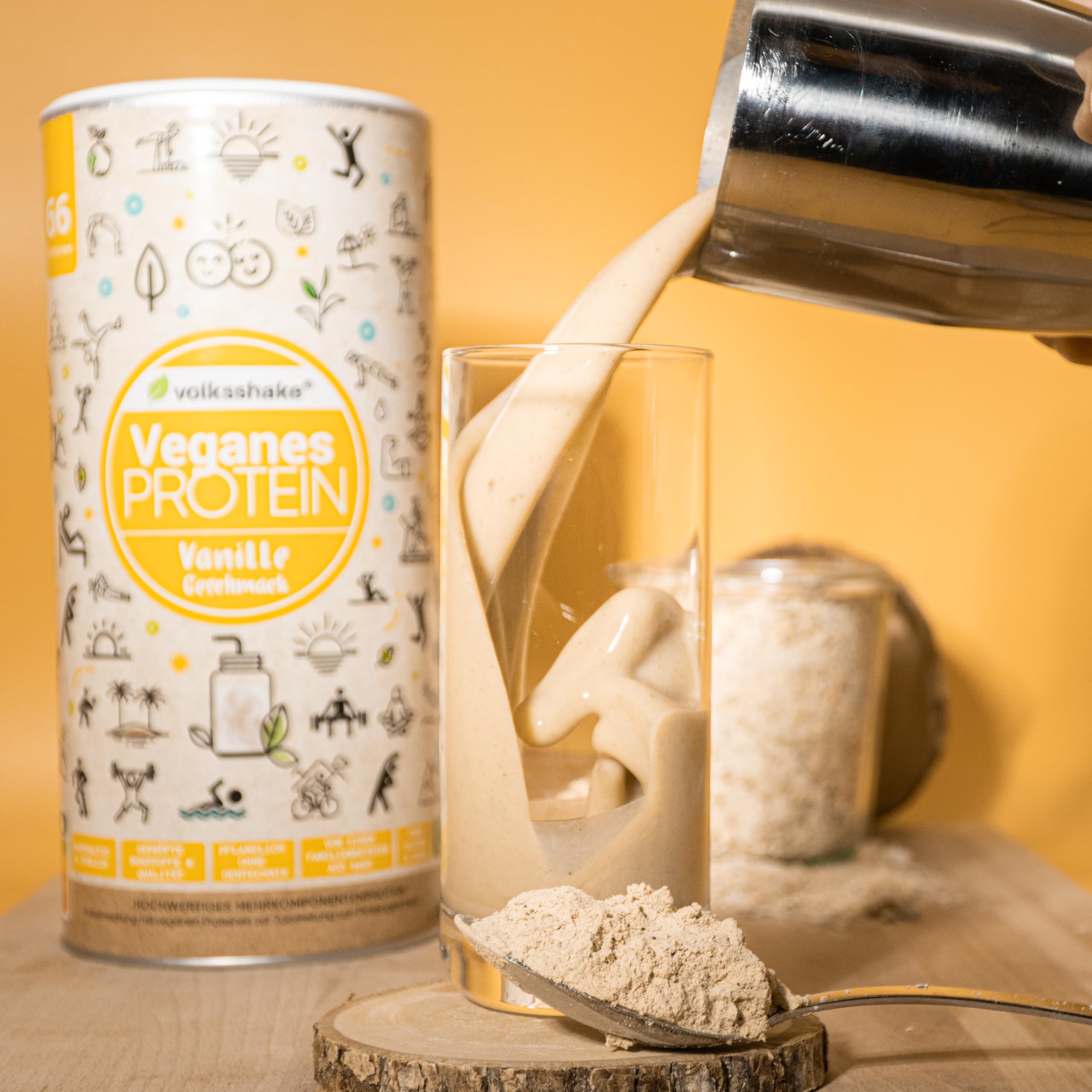 Protéines végétaliennes et vanille crémeuse | 1000 g | 12 sources de protéines végétales | Sans sucralose | Sans soja ni gluten | Qualité supérieure du lac de Constance | Fabriqué en Allemagne