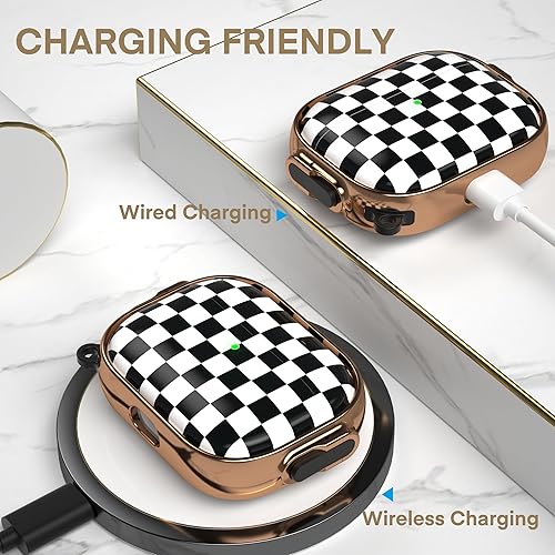 Miniatura 5 de Maxjoy Funda para AirPods Pro de 3ª Generación con Cerradura, Bonita Funda para AirPods Pro 3 con Bloqueo Protectora Rígida para AirPod Pro 3 para