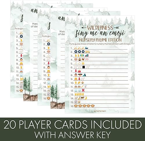 Miniatura 4 de Little Adventurer - Juego de fiesta de baby shower, embarazo de animales y emoji, juego de adivinanzas (paquete de 2 juegos), 20 tarjetas de doble