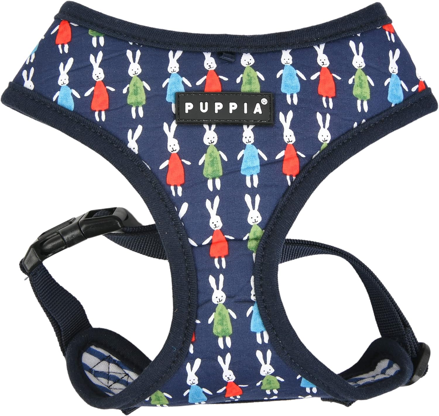 Puppia Mollie Harness A - Navy - L (Pack of 2)