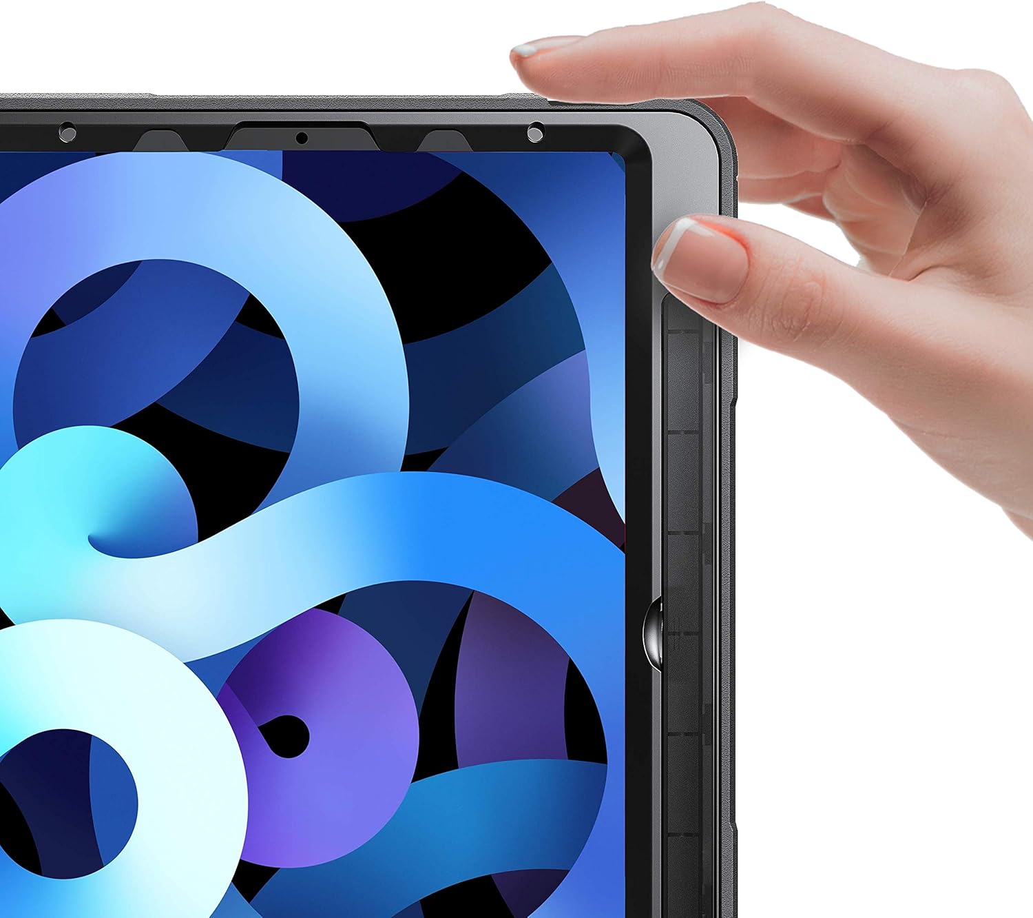 New Trent New iPad Pro 11 4th Gen Case with Pencil Holder Screen Protector Kickstand, Hand Strap