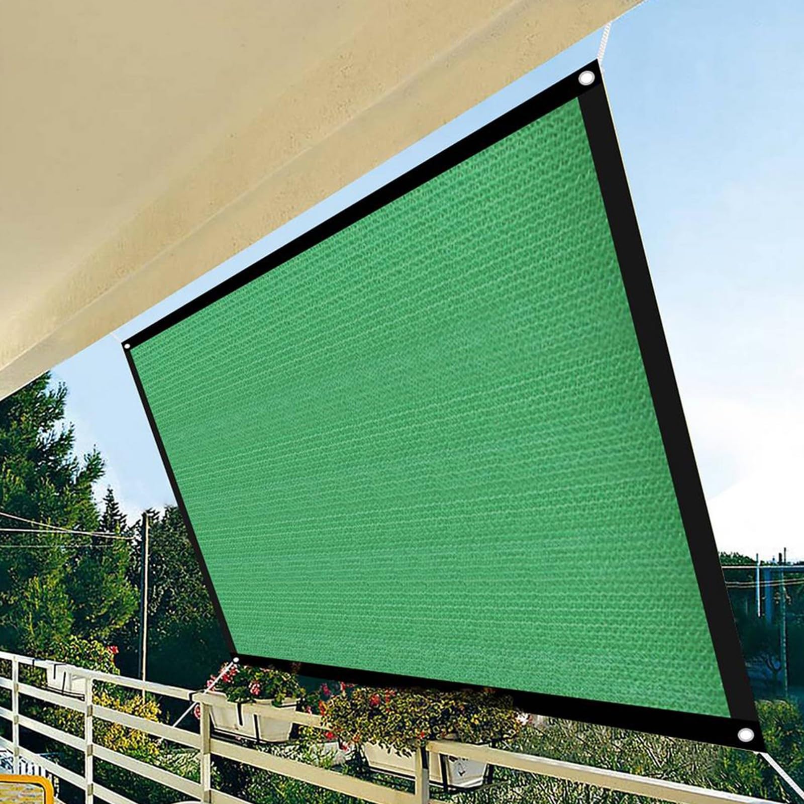Rete Ombreggiante, 5x6m 95% Resistente Ai Raggi Uv Telo Ombreggiante Con Occhielli, Panno Ombreggiante Per Esterni Per Pergola Piante Da Patio Serra
