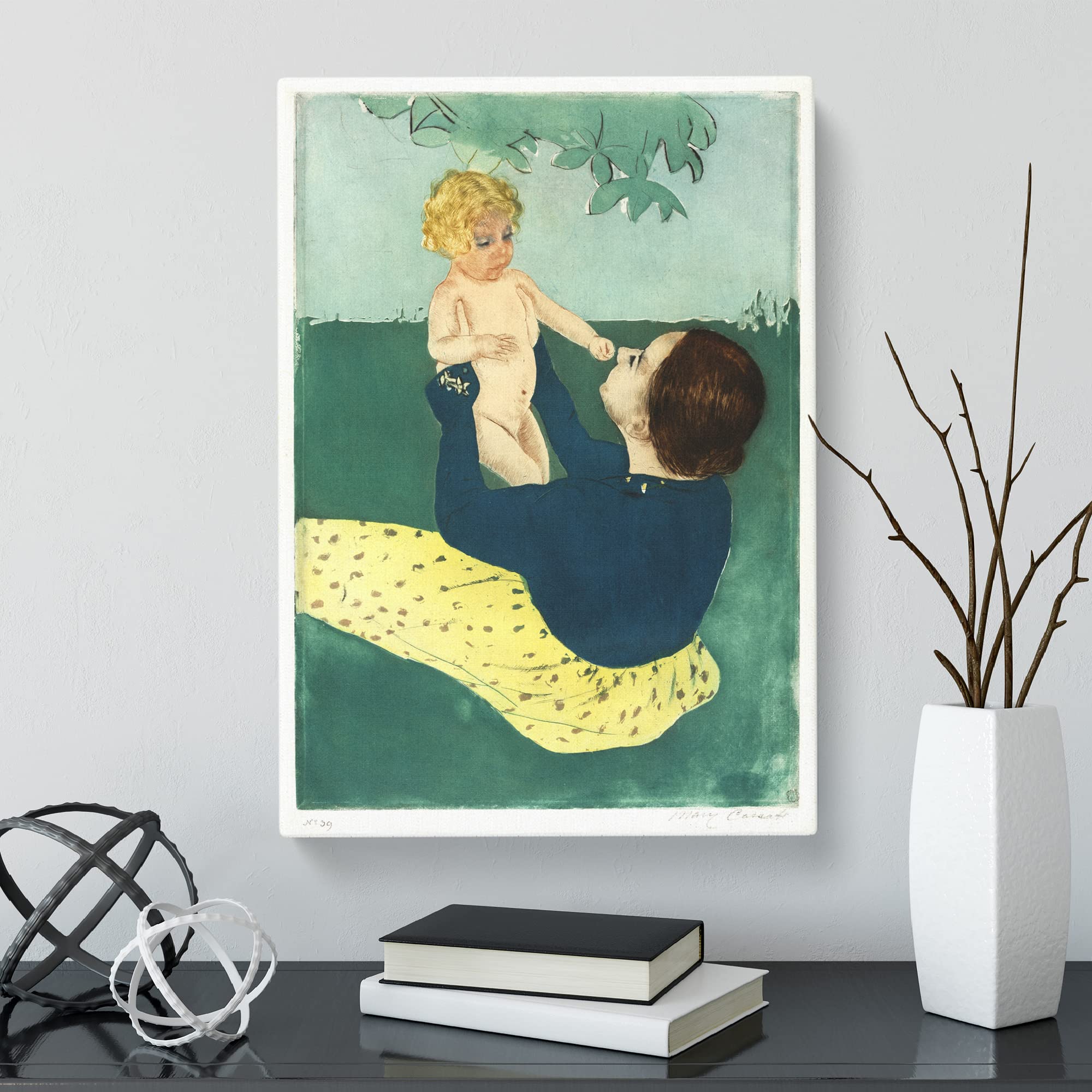 Under The Horse Chestnut Tree By Mary Cassatt Canvas Print, Mixed, 25L x 50W cm - Image 3