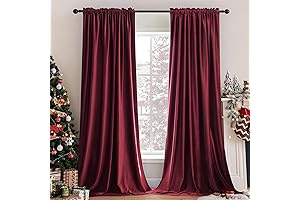 MIULEE Burgundy Velvet Curtains: Indulge in Luxurious Blackout Drapes