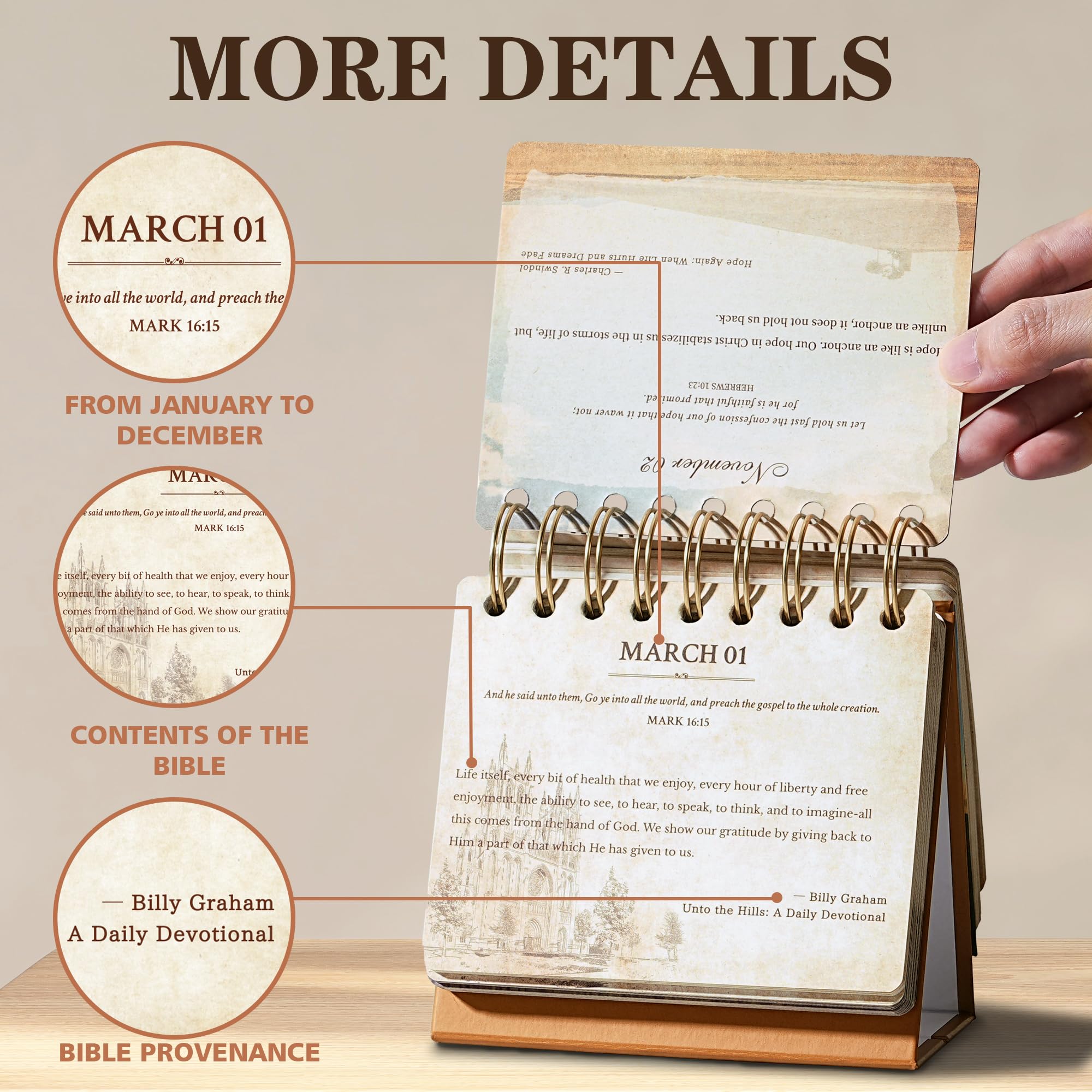 Snapklik com : Desk Calendar Bible Verse Desk Calendar Flip 4 9 X 4