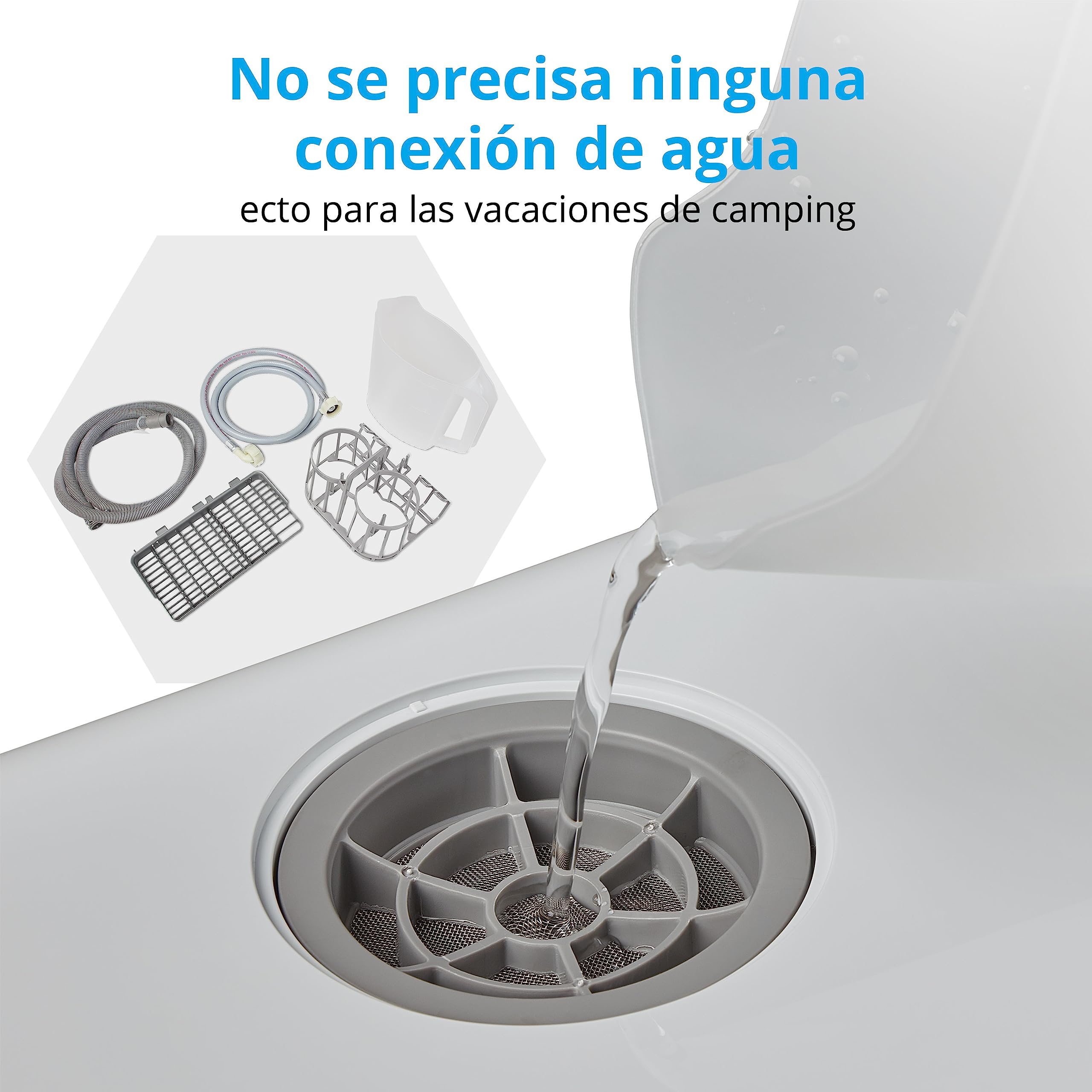 MEDION Mini lavavajillas MD 37217, lavavajillas pequeño para 2 cubiertos y 6 programas de limpieza, lavavajillas compacto con preselección de la hora de inicio