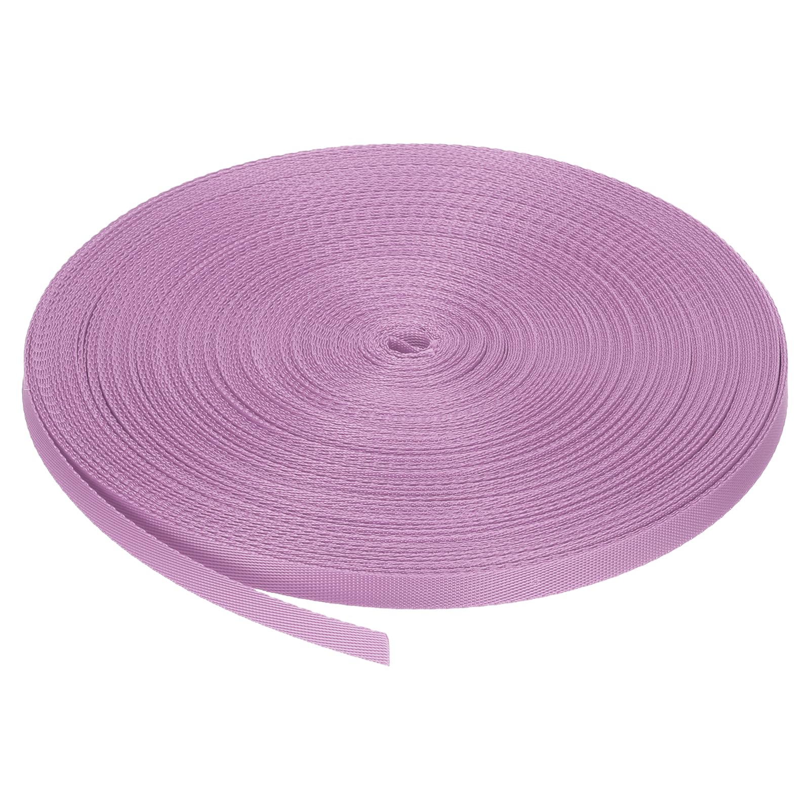 MECCANIXITY Nylon Webbing Strap Flat 5/8 Inch 50 Yards Bright Grape Purple for Outdoor DIY Gear Repair, Backpack, Luggage-rack, Crafts, Dark Grey