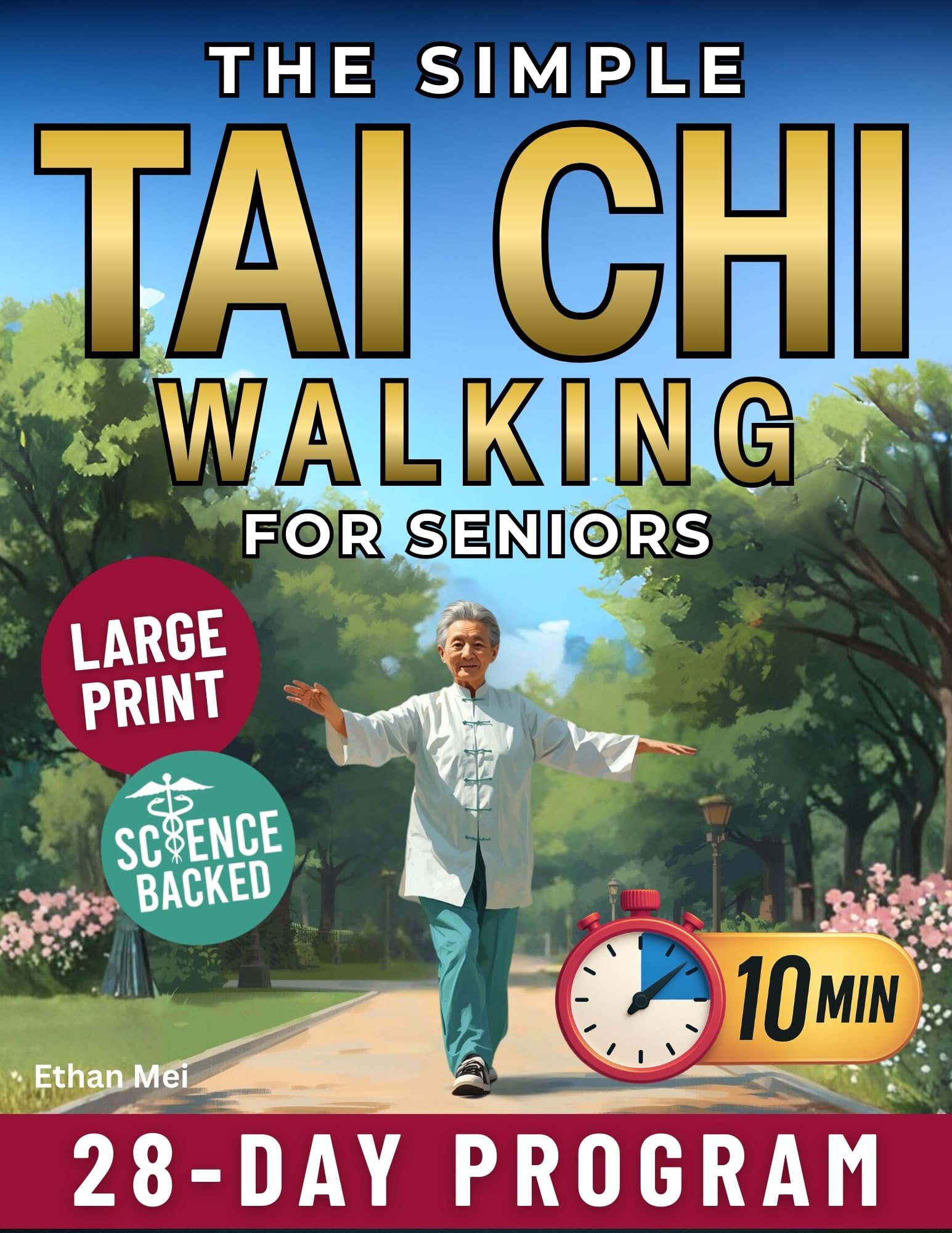 The Simple Tai Chi Walking for Seniors: A 28-Day Plan to Regain Balance, Build Strength and Finally Walk Without Fear in Just 10 Gentle Minutes a Day