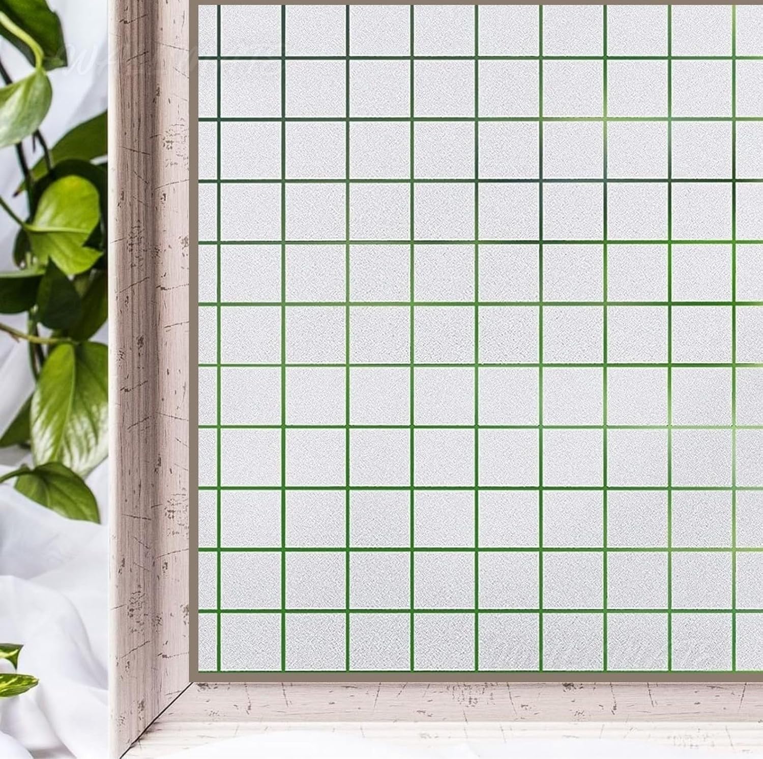 WALLMATE Vinyl Frosted Window Self Adhesive Privacy Glass Film for Office Glass Door Bathroom for Privacy (2 Feet by 3 Feet, Frosted) — Amazon image 30