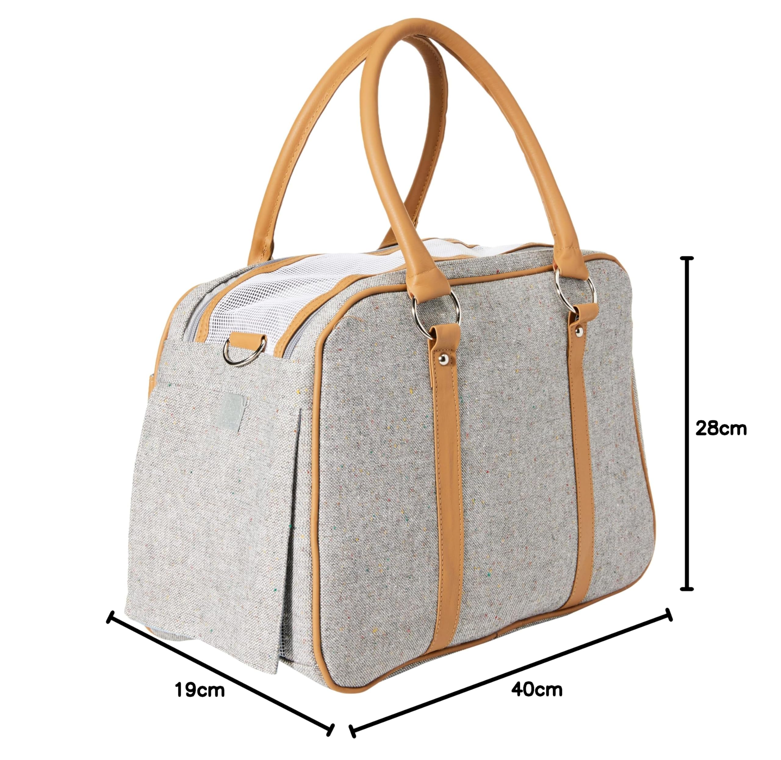 TRIXIE Helen - Porta Cani 40 x 28 x 18 cm, Colore: Grigio