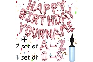 Personalized Happy Birthday Balloon Banner