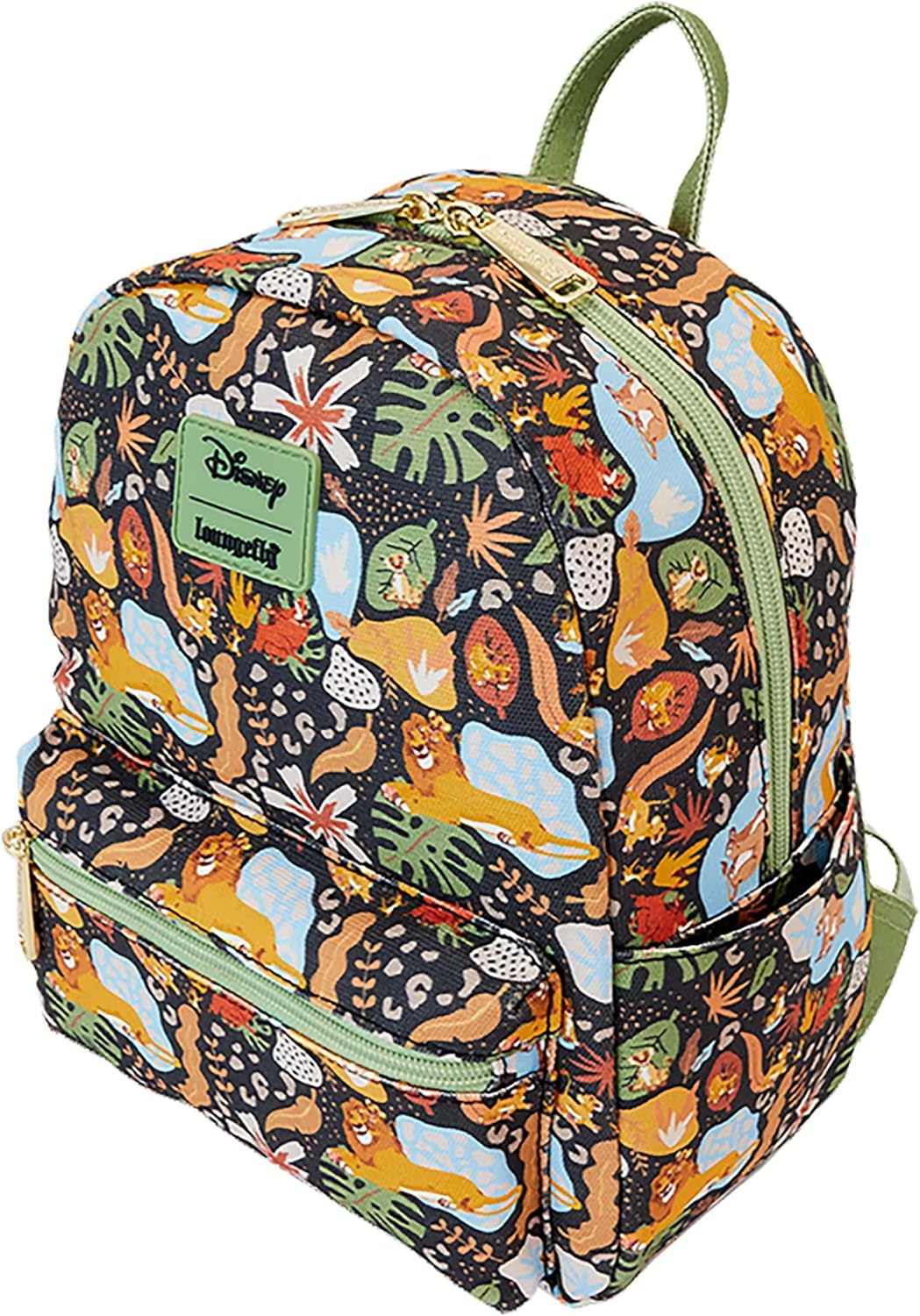 Loungefly Disney The Lion King 30th Anniversary Silhouette All-Over Print Canvas Square Mini Backpack Standard