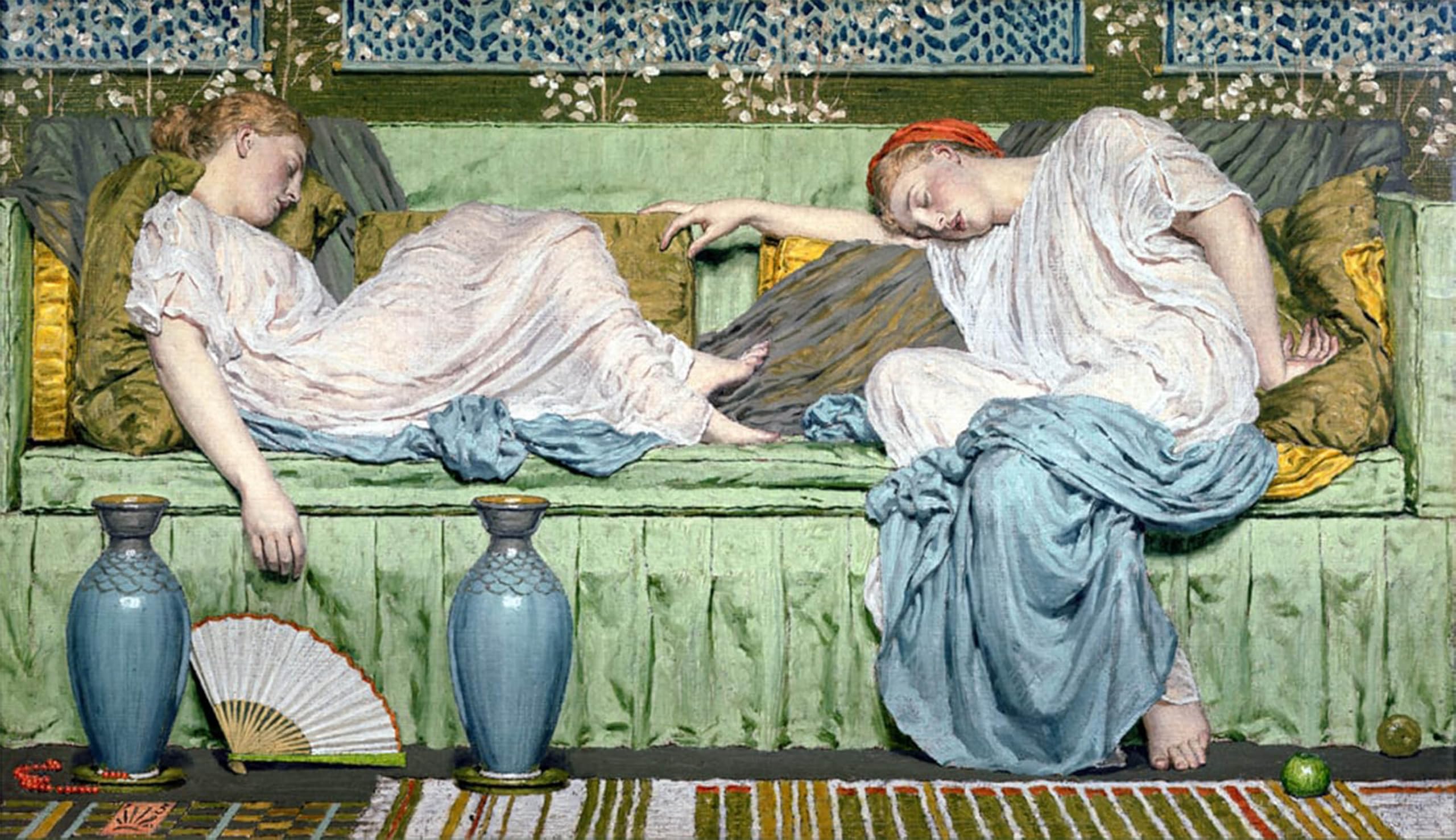ARTXLXXBN Famous Painting Art Wall Decor Abstract Art Picture Fruits by Albert Moore Animal Pictures for Home Decor 60x90cm