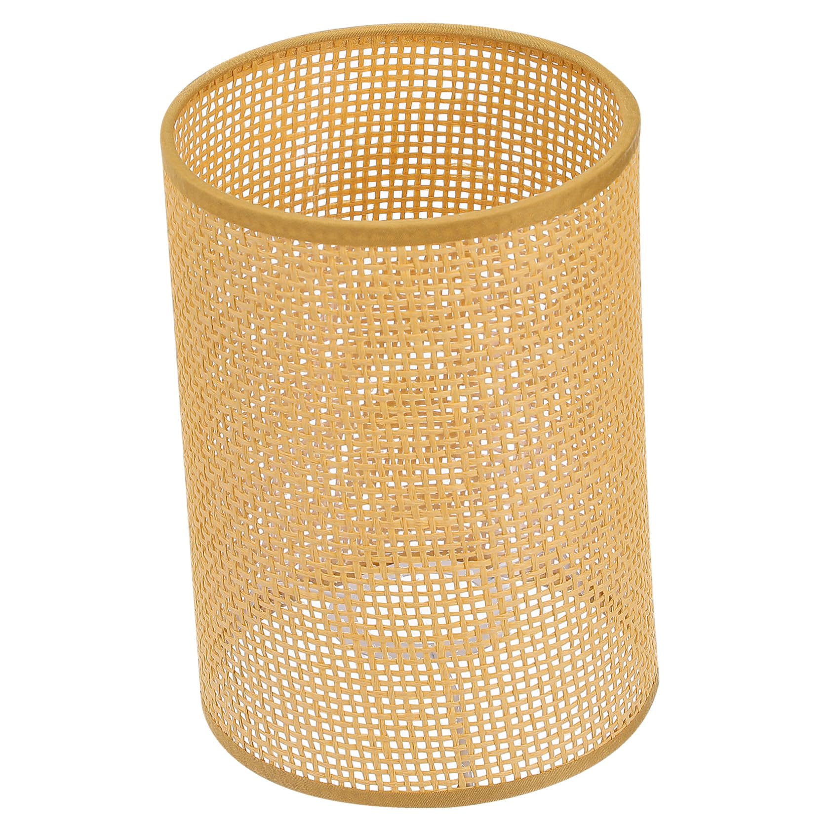 NUOBESTY Rustic Rattan Lampshade for Table and Floor Lamps Indoor Woven Lamp Shade E27 Compatible Light Cover for Living Room Bedroom Cafe Hotel