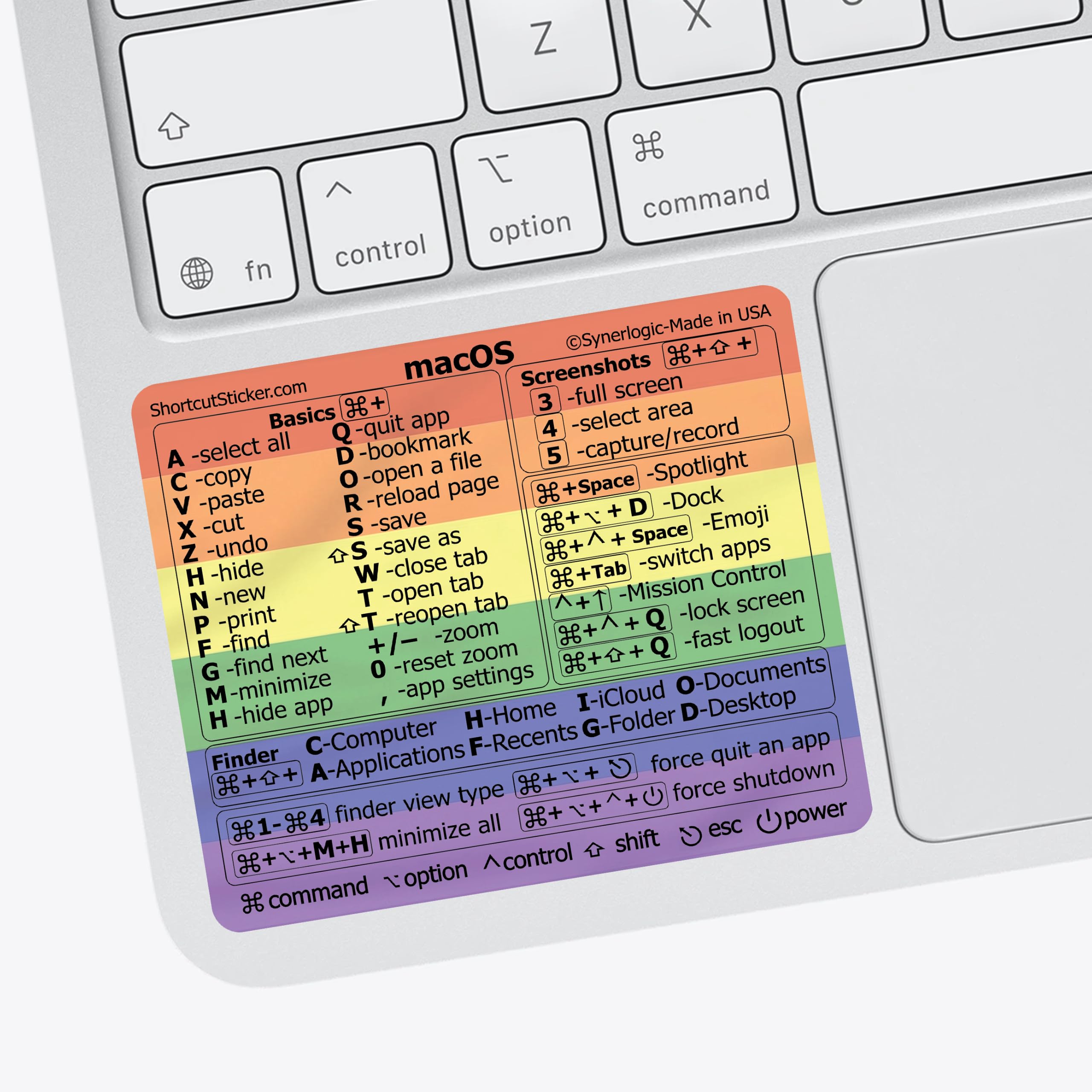 Mac OS Shortcuts Sticker - Boost Your MacBook Speed -18 Mac OS Shortcuts Sticker - Boost Your MacBook Speed -18