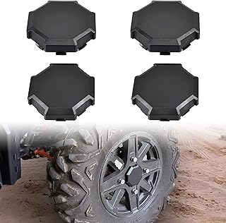 SAUTVS Tire Wheel Hub Caps for Polaris RZR XP, Black Dust Center Hub Cap Covers for Polaris RZR 900 XP 4 1000 Turbo 2014-2019 Accessories (4PCS, Replace #1522216-655)