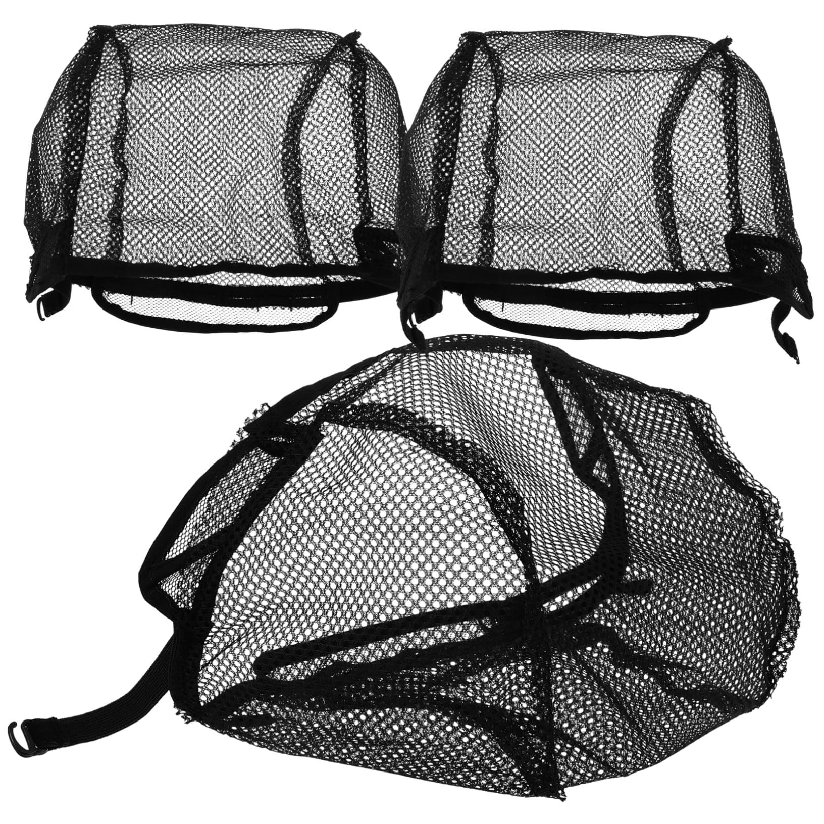Beavorty 3Pcs Mesh Wig Caps for Women Hairnet for Wig Making Comfortable and Secure Fit Classic Black Design Practical Accessory for Various Hairstyles