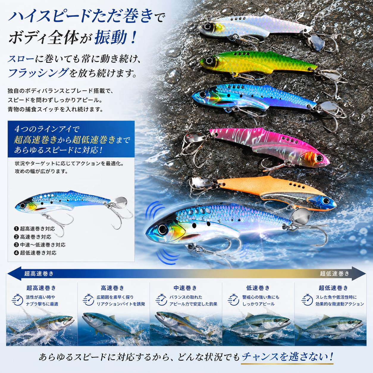 Amazon.co.jp: 【KOKOルアー】青物 ルアー シーバス メタルバイブ