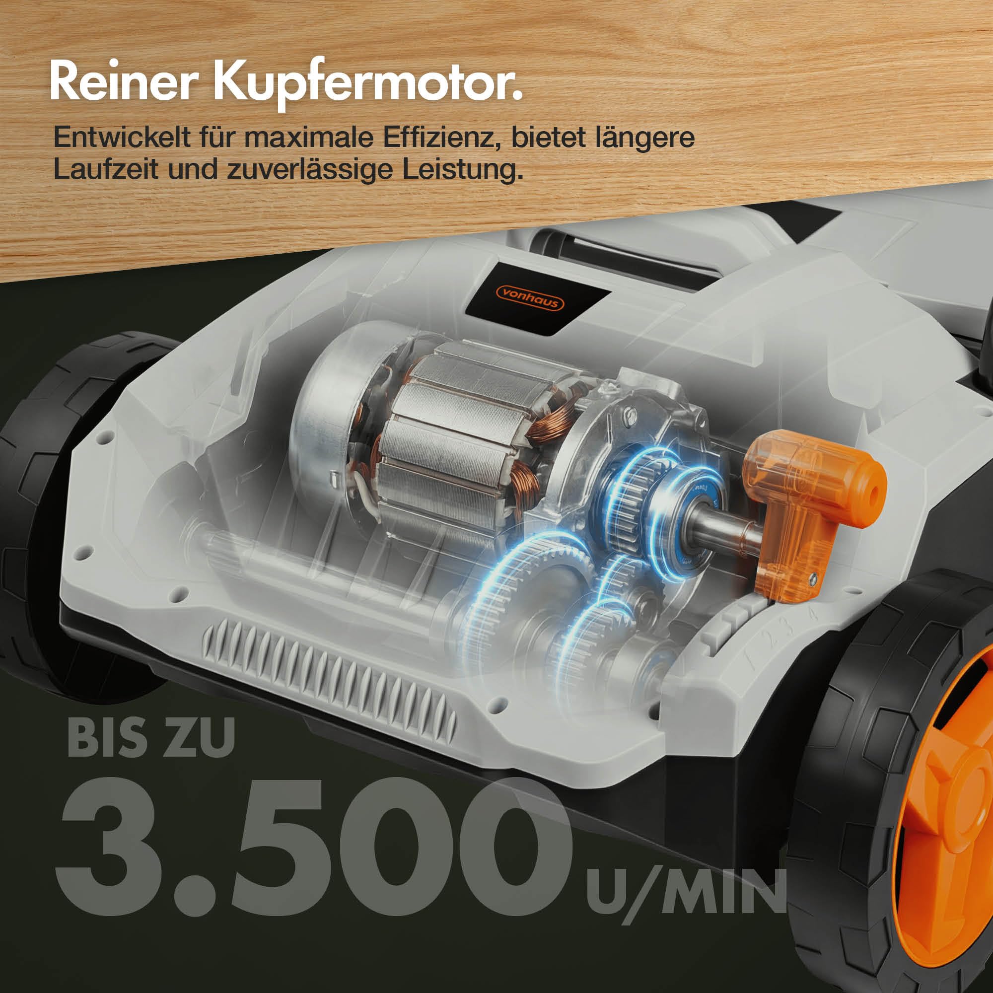 VonHaus Rasen-Vertikutierer/Aerator/Rechen Elektrisch 1500W, Zum Vertikutieren Und Rechen Von Rasen, Entfernt Filz, Moos Und Laub, Belüftet Den Boden, 30L Fangkorb, 4 Schnitthöhen, 32cm Arbeitsbreite