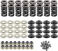 ISINFLASH SK001 .660" Dual Valve Spring Platinum Kit w/ Steel Retainers for 15° LS Heads LS1 LS2 LS3 LQ4 LQ9 4.8L-6.2L