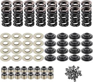 ISINFLASH SK001 .660" Dual Valve Spring Platinum Kit w/ Steel Retainers for 15° LS Heads LS1 LS2 LS3 LQ4 LQ9 4.8L-6.2L