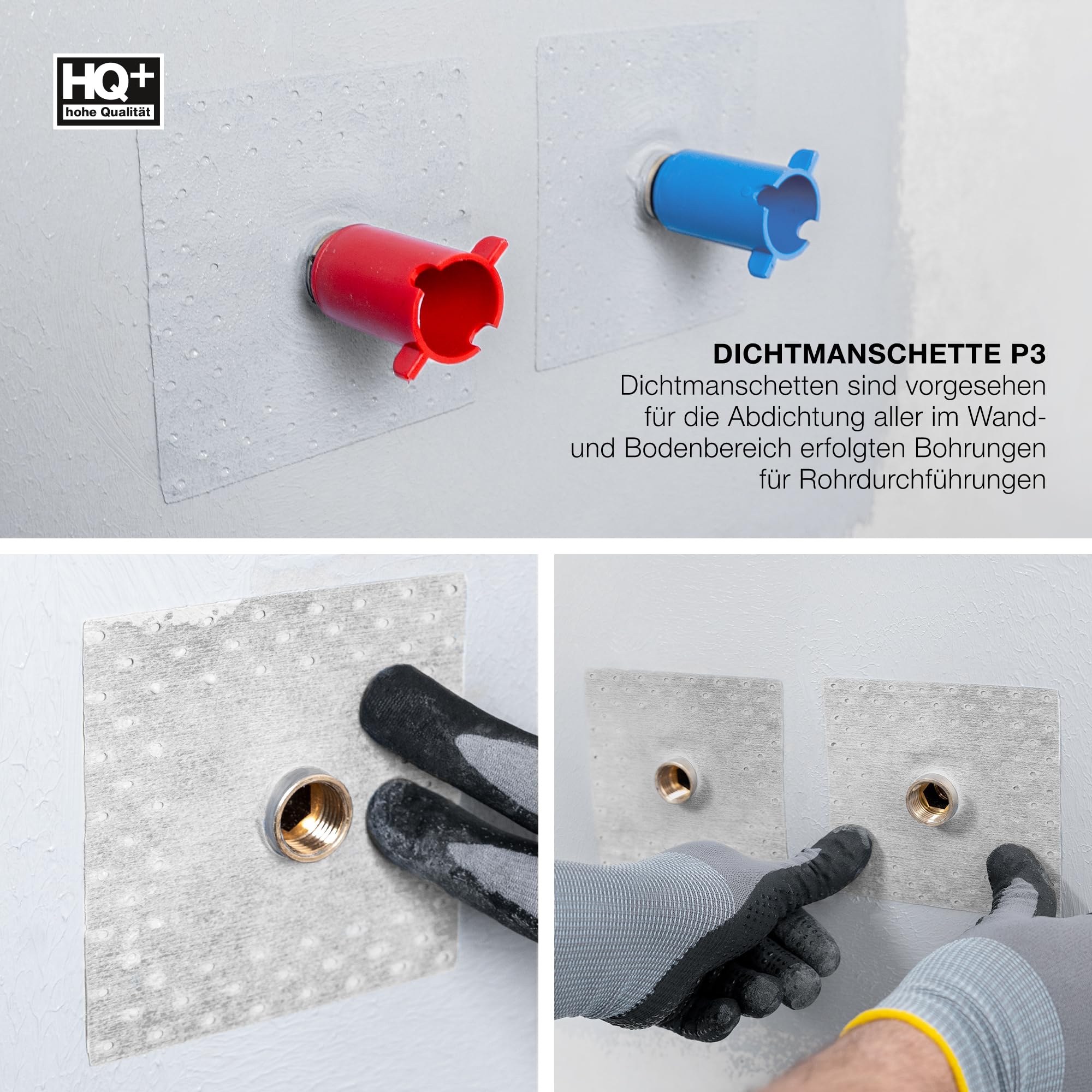 Isolbau Dicht-Set - Inkl. 1x Flüssigfolie (16 kg), 1x Dichtband (15 m), 2x Innenecken & 2x Manschetten