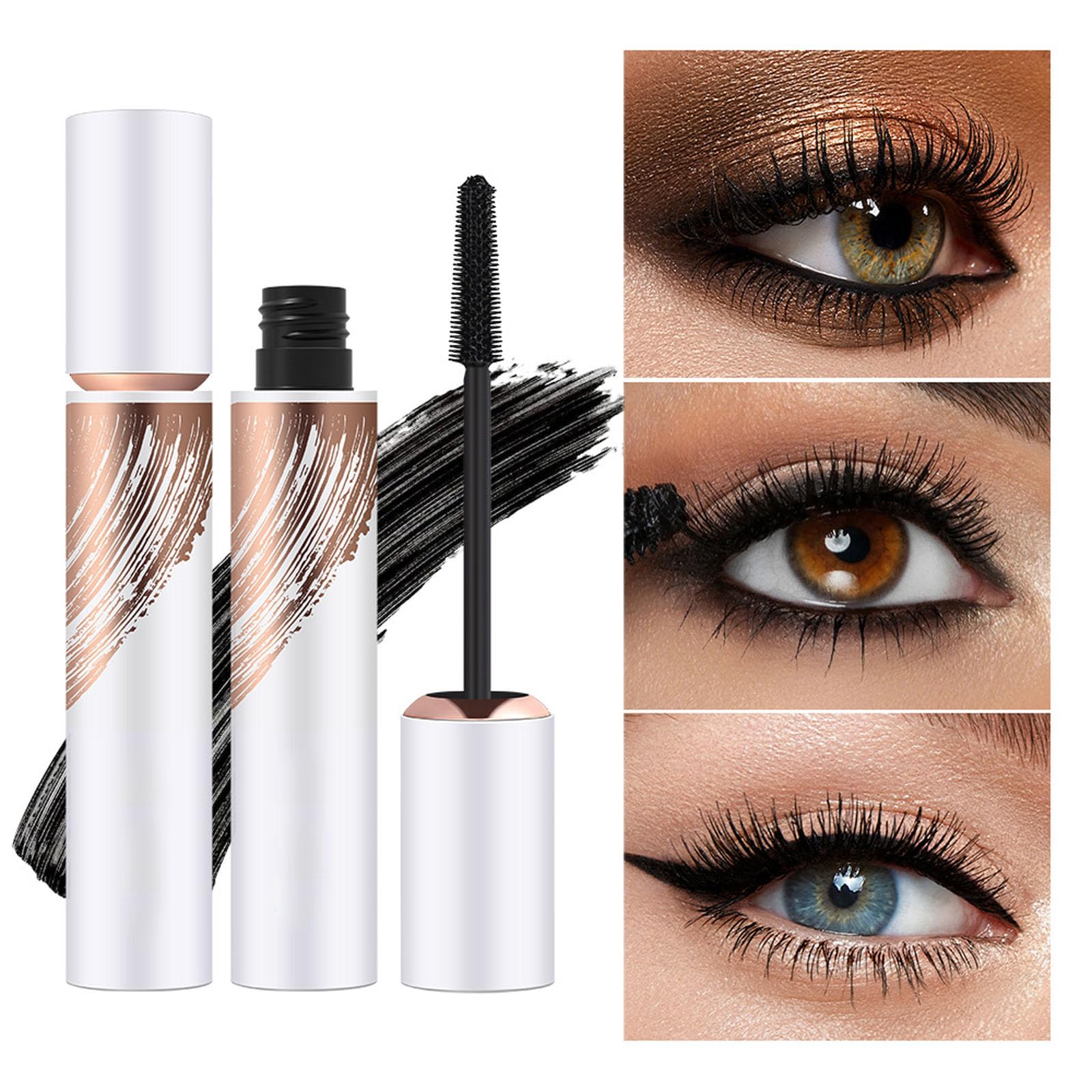 Mascara Allungante, Allungante E Volumizzante, Mascara Nero, A Lunga Tenuta E a Prova Di Sbavature, Ciglia Piene E Raffinate