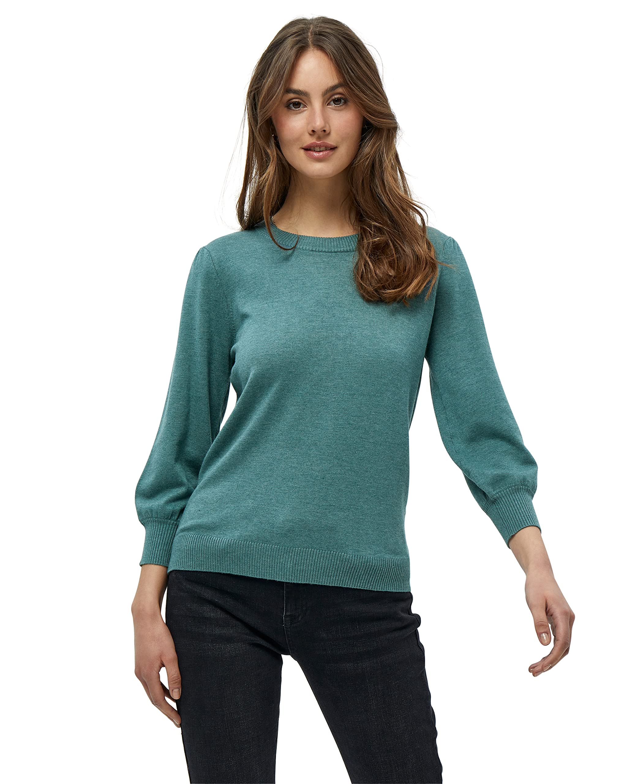 Minus Women's Mersin Knit T-Shirt, 483m Sea Mist Melange, L