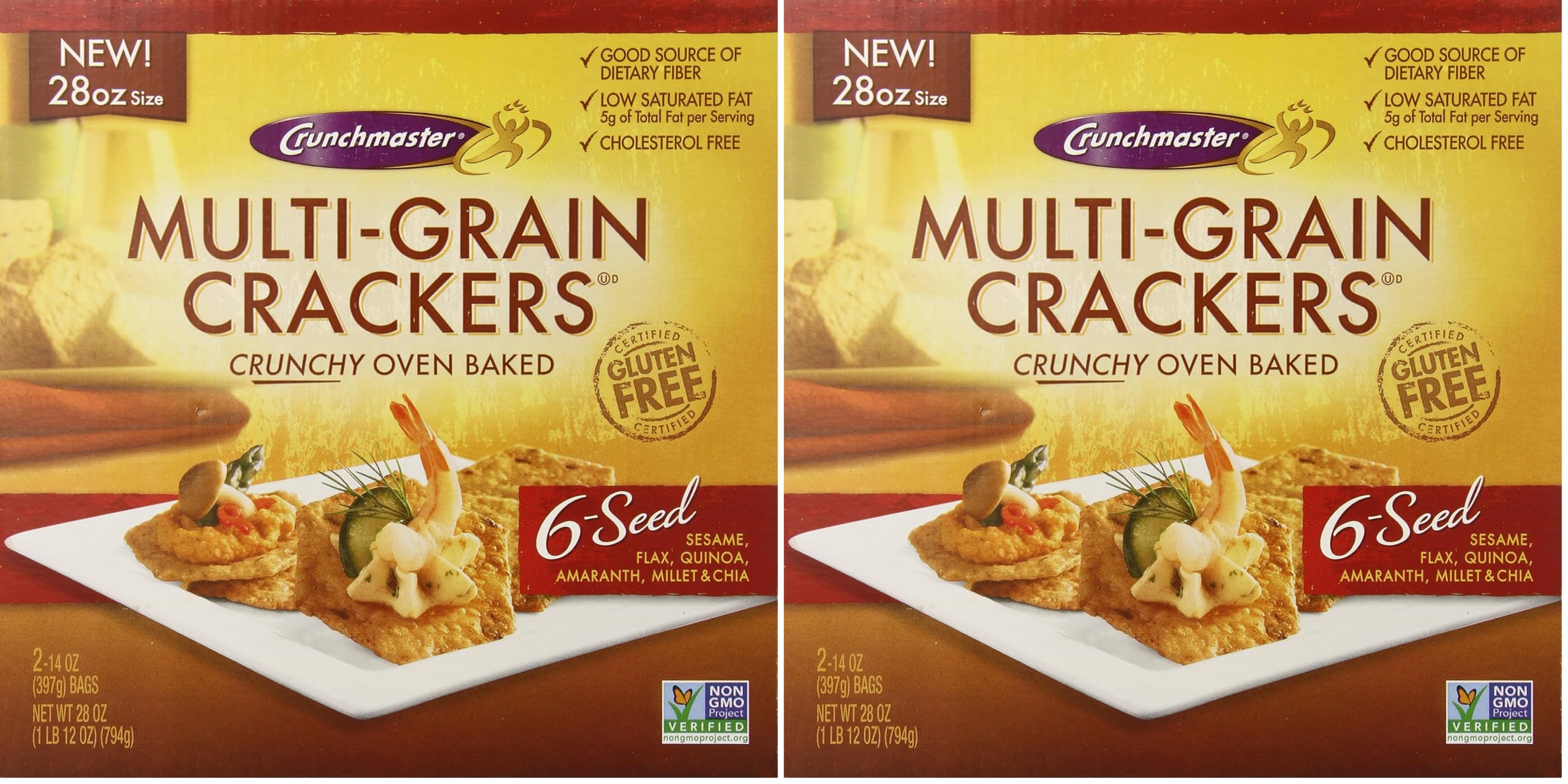 Crunchmaster Sesame / 14 Ounce (Pack of 4) / 1 Flatbread