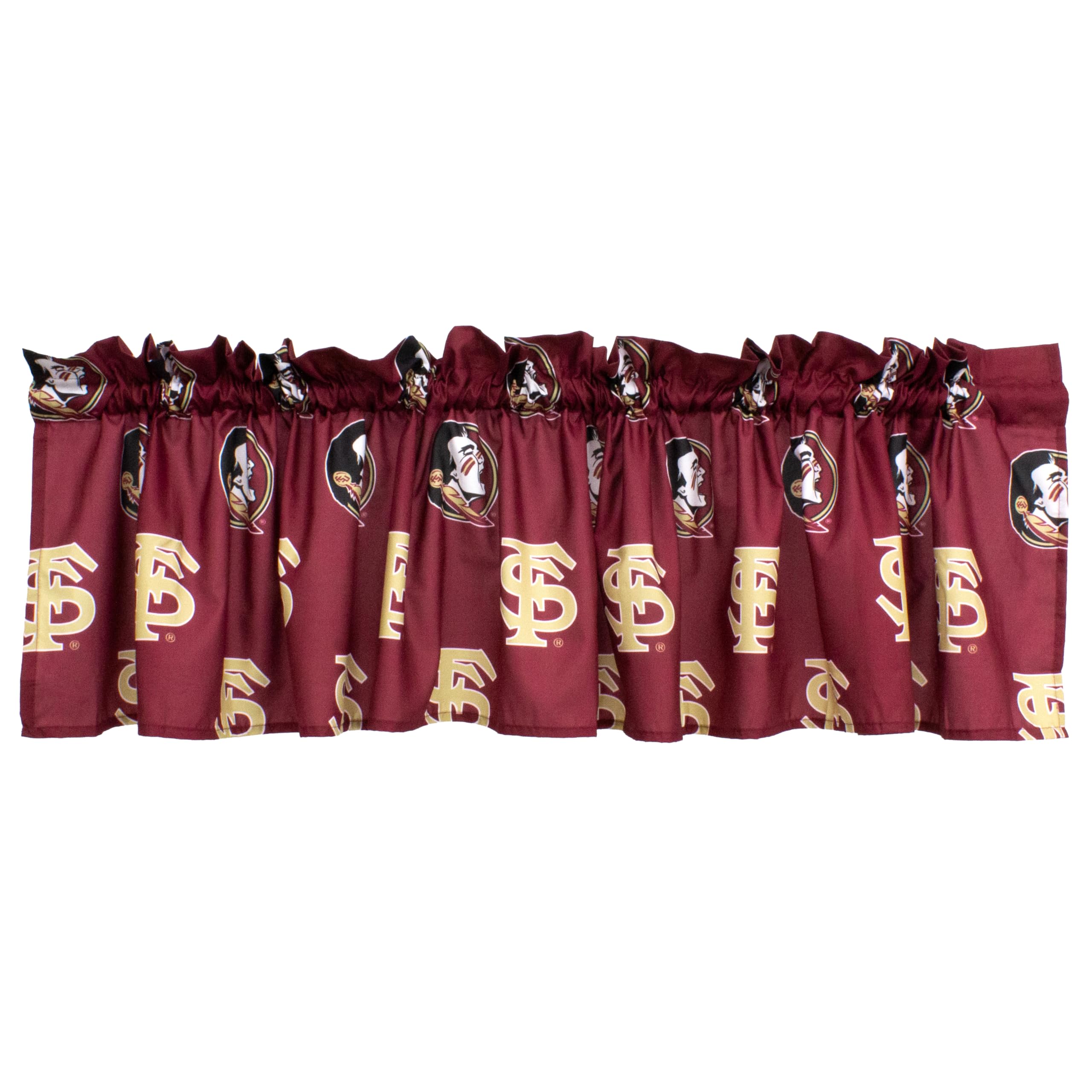 College Covers Curtain Valance, 100% Polyester, Florida State Seminoles, 84 in x 15 in