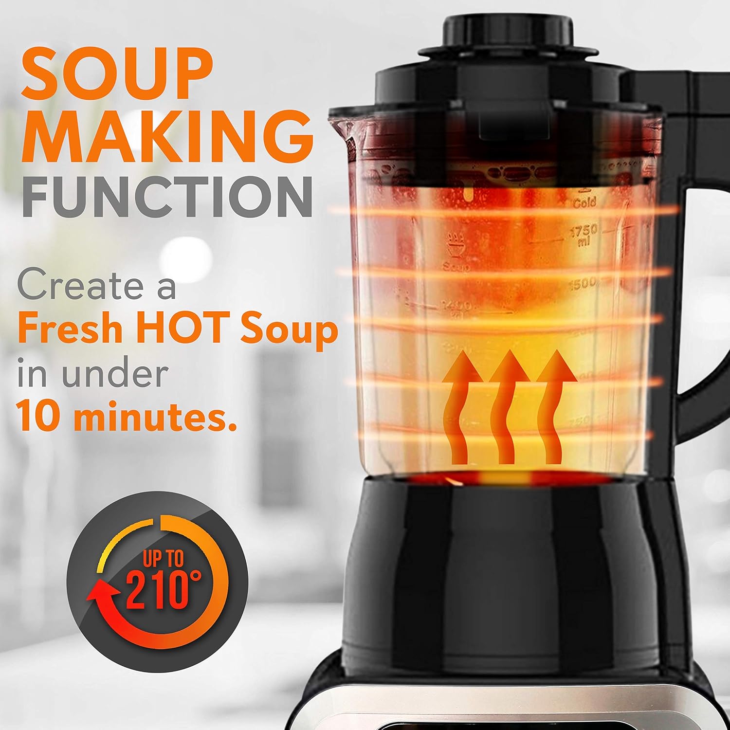 Gеt Sресіаl Prісе NutriChef NCBLSM150 Digital Electric Countertop Heating Blender - Professional 1.75L Capacity Food Processing Kitchen Blender for Soup Shakes & Smoothies w/ Pulse Blend, Timer, Adjustable Temp/Speed Amаzіng 🔥 NutriChef NCBLSM150 Digital Electric Countertop Heating Blender - Professional 1.75L Capacity Food Processing Kitchen Blender for Soup Shakes & Smoothies w/ Pulse Blend, Timer, Adjustable Temp/Speed