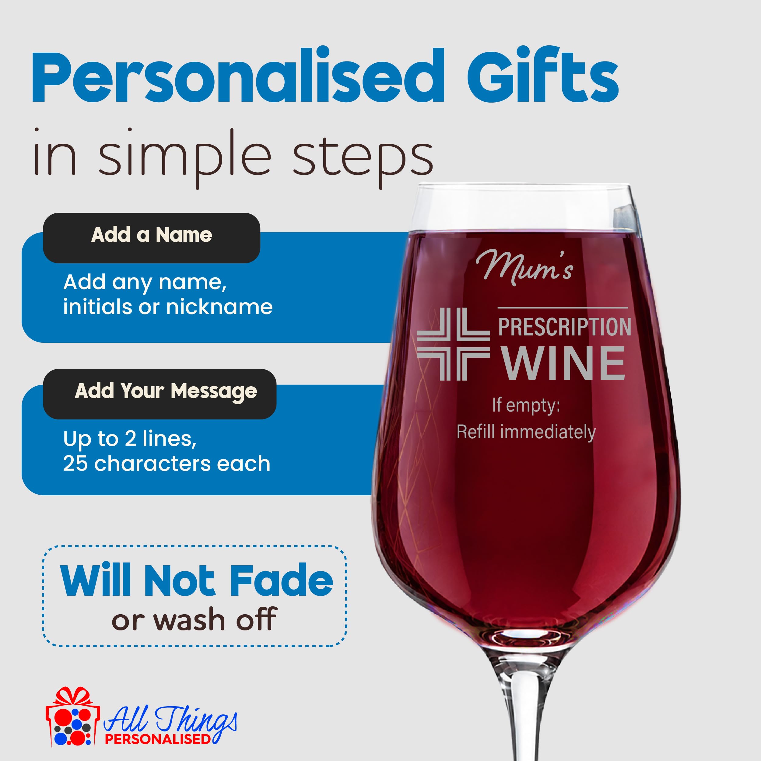 Copa de vino grabada, receta personalizada para diseño de vino, capacidad de 450 ml, en caja de regalo, regalo divertido para ella