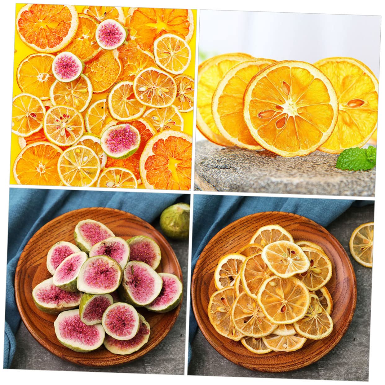 2stücke Trockenfrüchte Wreath Dekoration Deko Getrockneten Zitronen Orangen Für Festliche Tischgestaltung Bastelprojekte Und Fotorequisiten