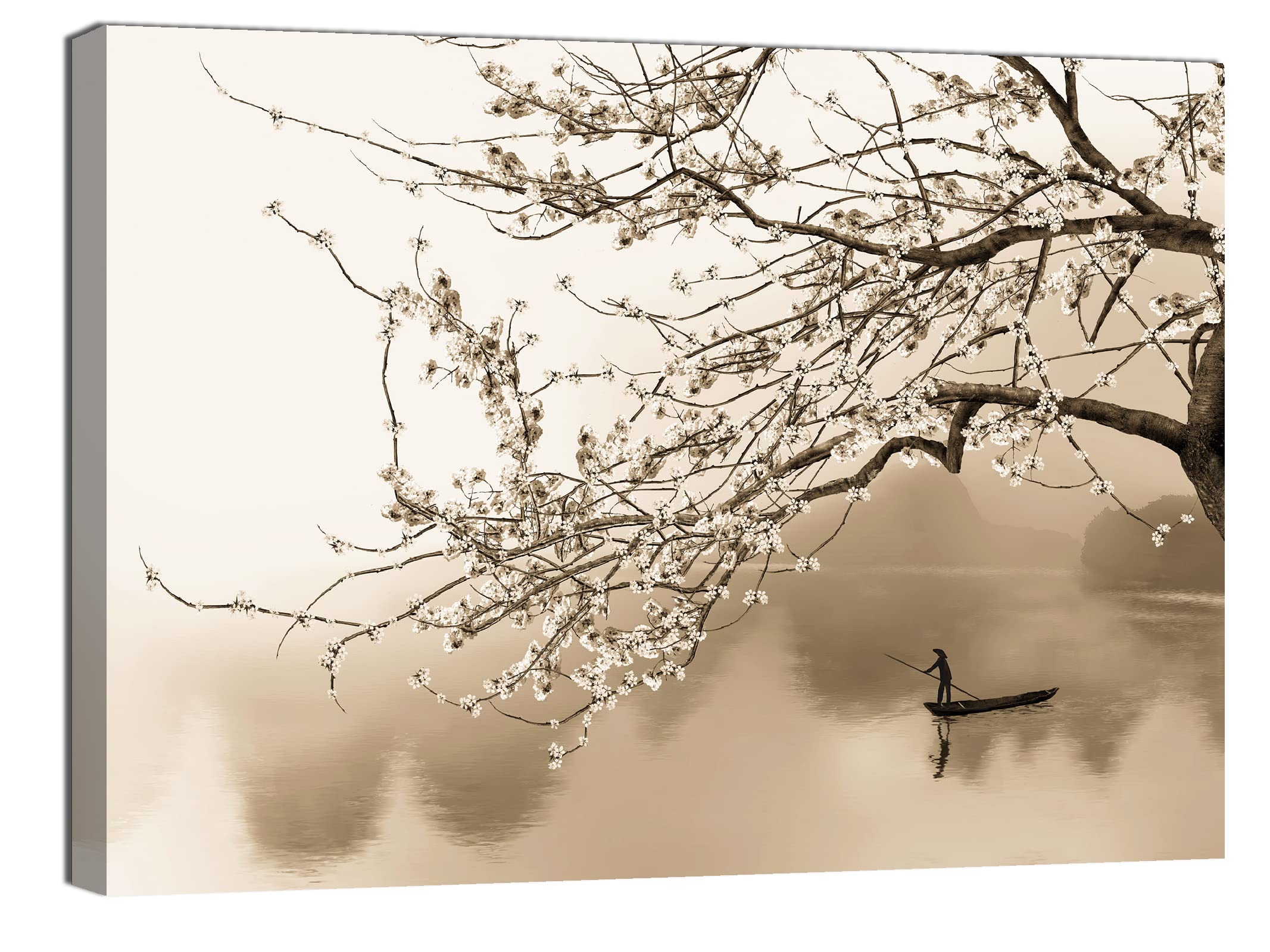 canvashop Quadro Astratto Orientale Beige 34 100X70 Cm | Stampa Su Tela Canvas, Quadri Moderni, Soggiorno, Arredo Camera Da Letto, Ufficio Design