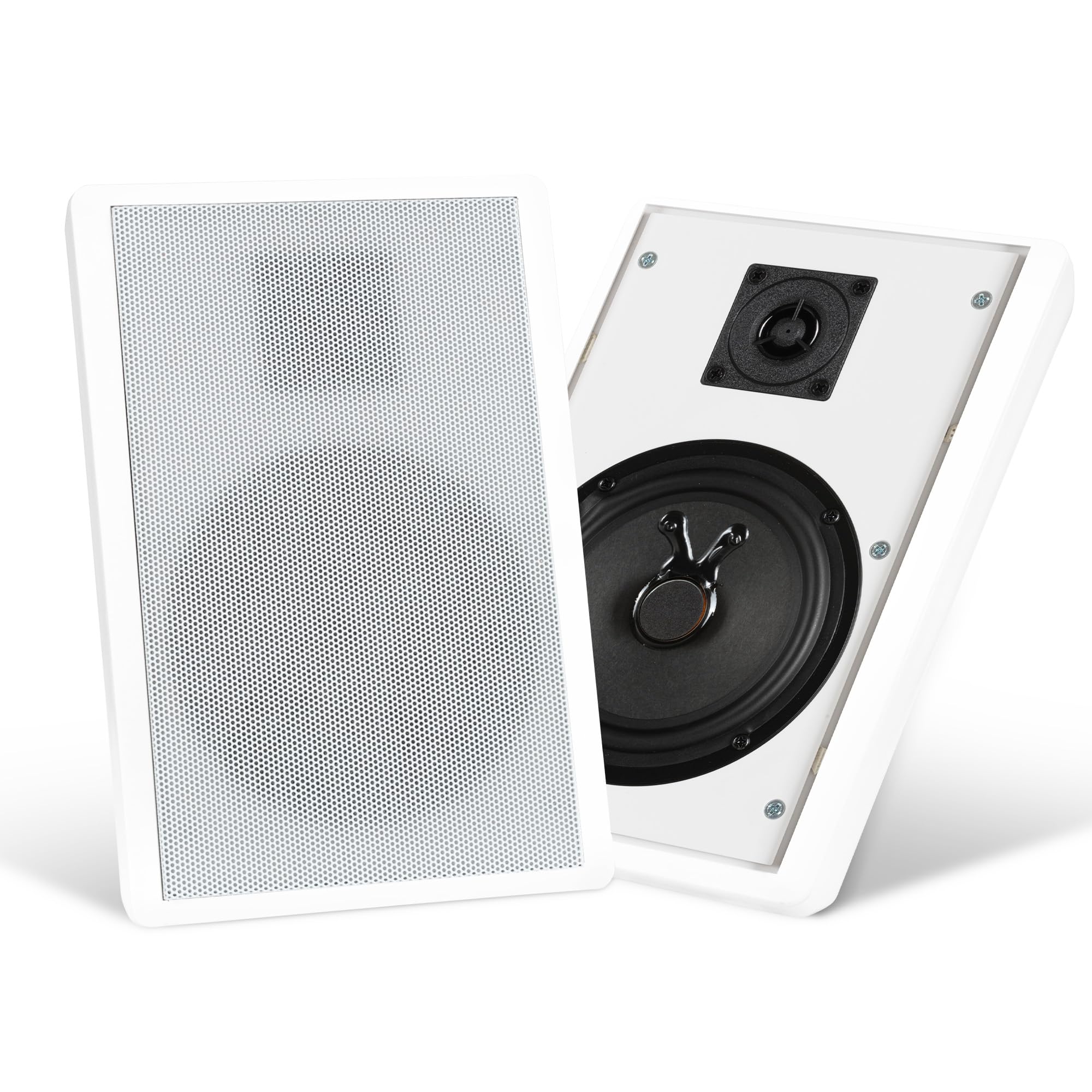 Pronomic FLS-540 WH Pair of Flat Panel Wall Speakers, white, 100 watts