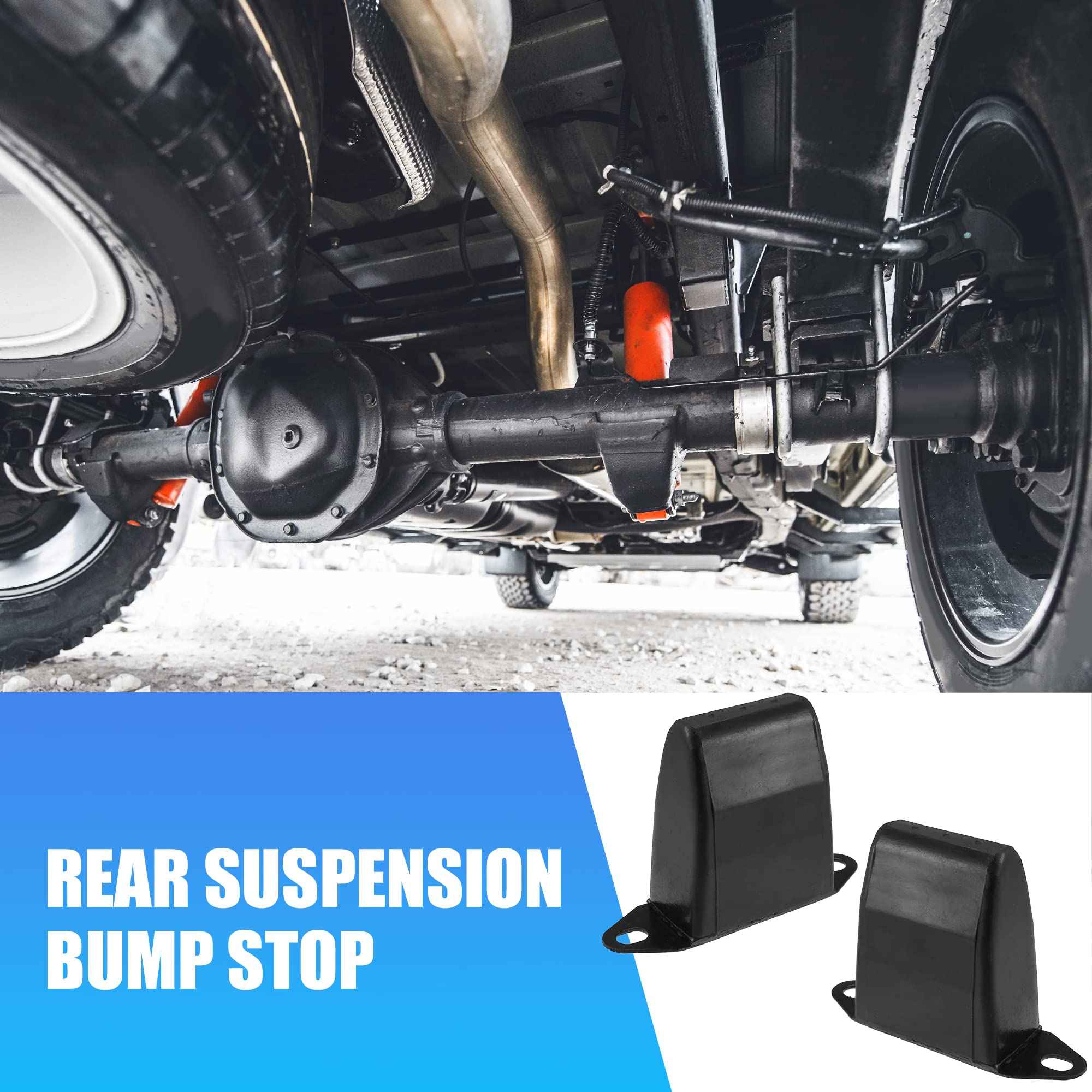X AUTOHAUX 2 pezzi 4 '' sospensione posteriore bump stop per Jeep XJ Cherokee 1987-2001 per Jeep M-J Comanche 1987-1992 balestra Jounce paraurti sostituire 52002393