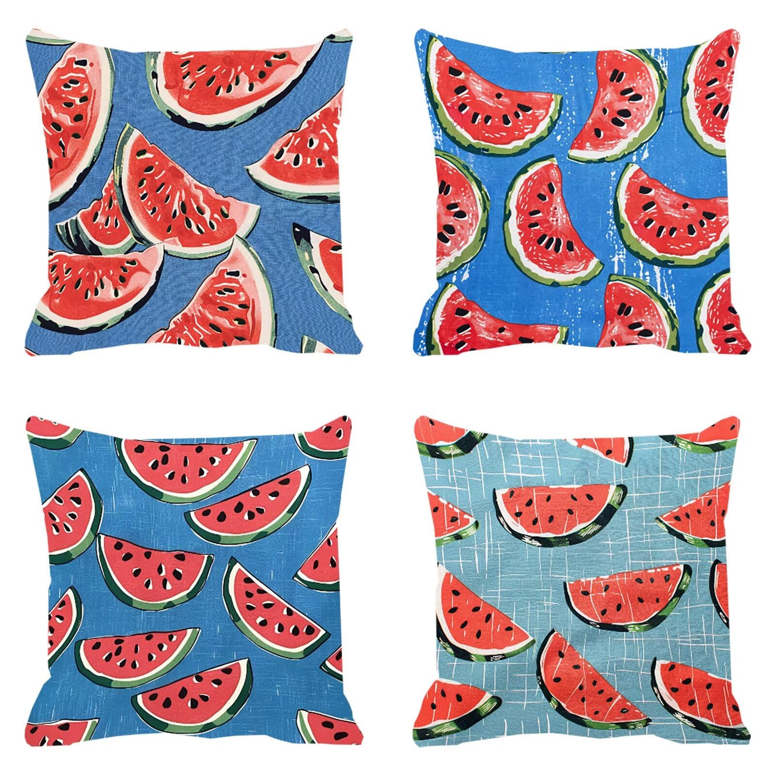 Housse de coussin pour salon de jardin et canapé rouge fruit