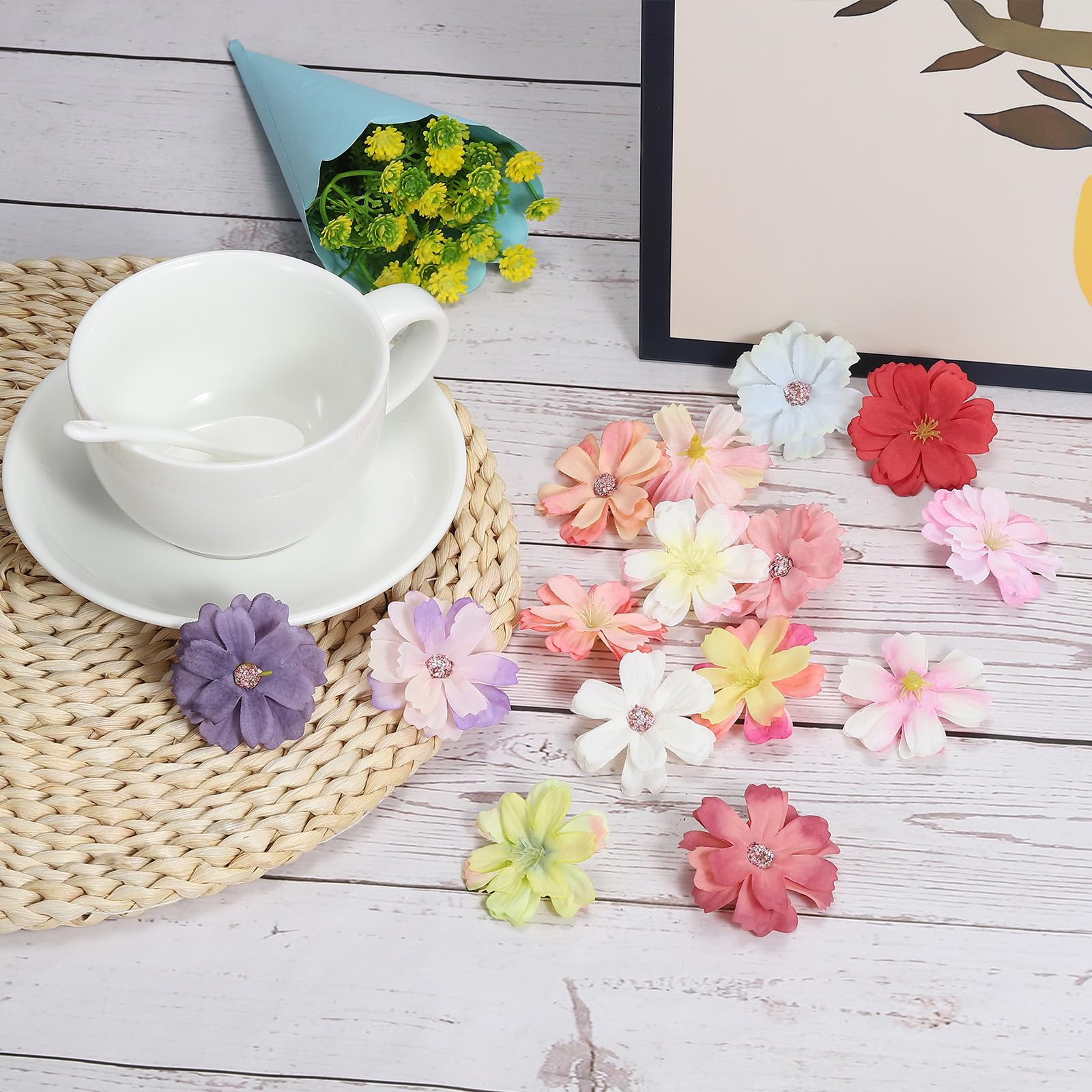 カンタベッラ ヘッドフラワー シルク100% カンタベッラ ヘッドフラワー