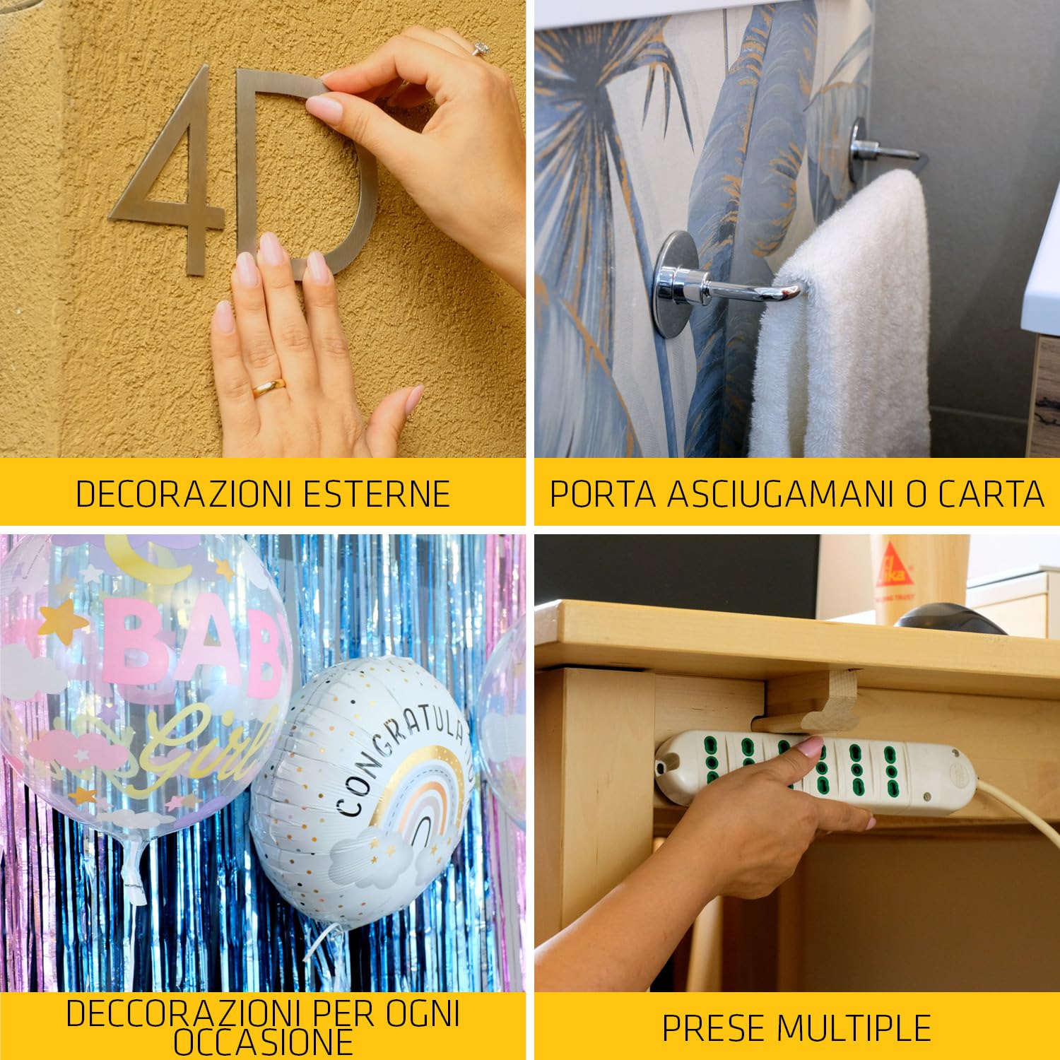 SIKA - Kit Fissaggio e Iniezione Anti-Umidità: 1x Sikabond Mammoth Crystal (5m), Nastro Biadesivo + SikaMur InjectoCream 100 (560ml), per Muri Umidi, Crepe e Consolidamento