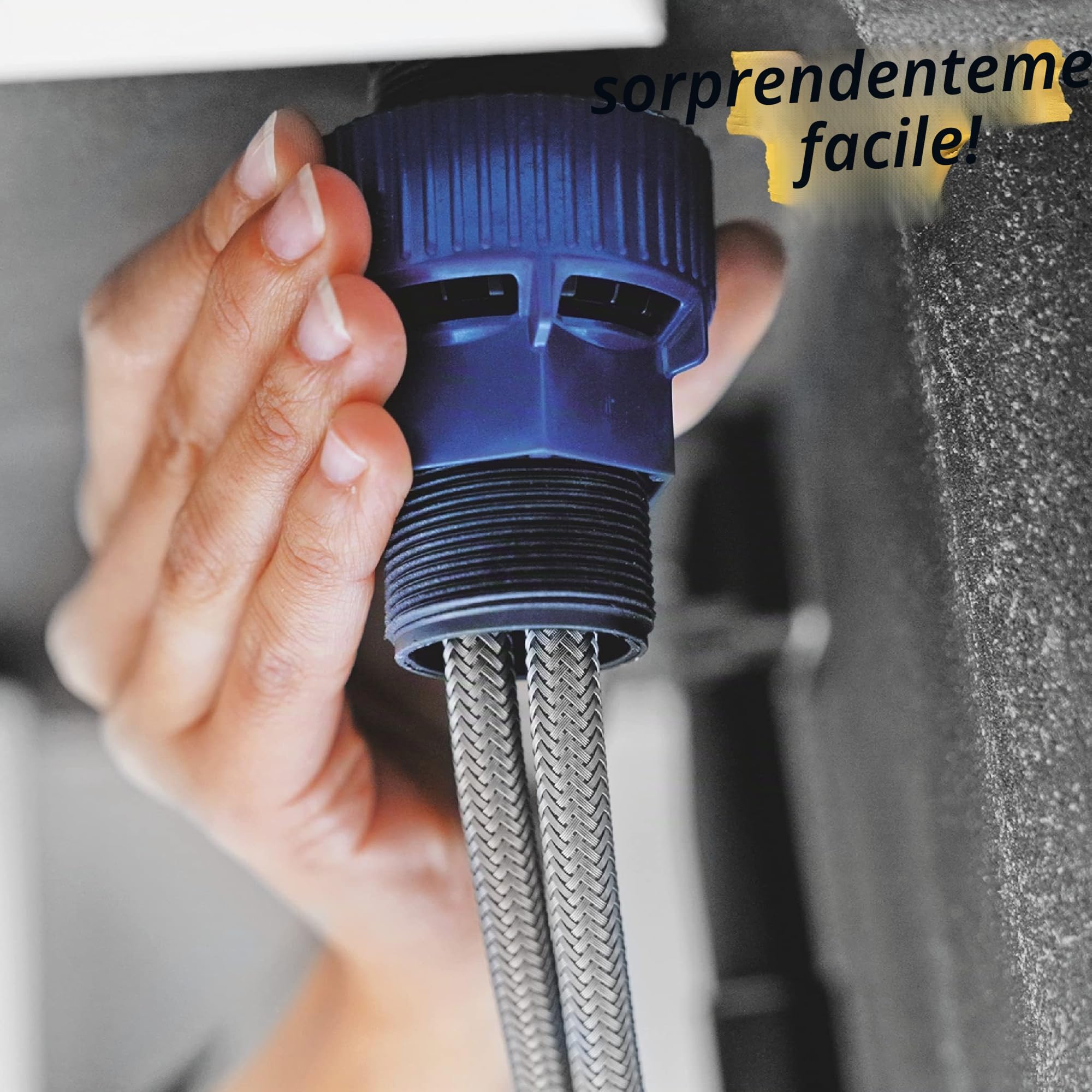 GROHE 30529001 Quickfix Start Edge, Rubinetto Miscelatore Monocomando per Lavello, Bocca Girevole, Sistema di Installazione Semplice, Cromo