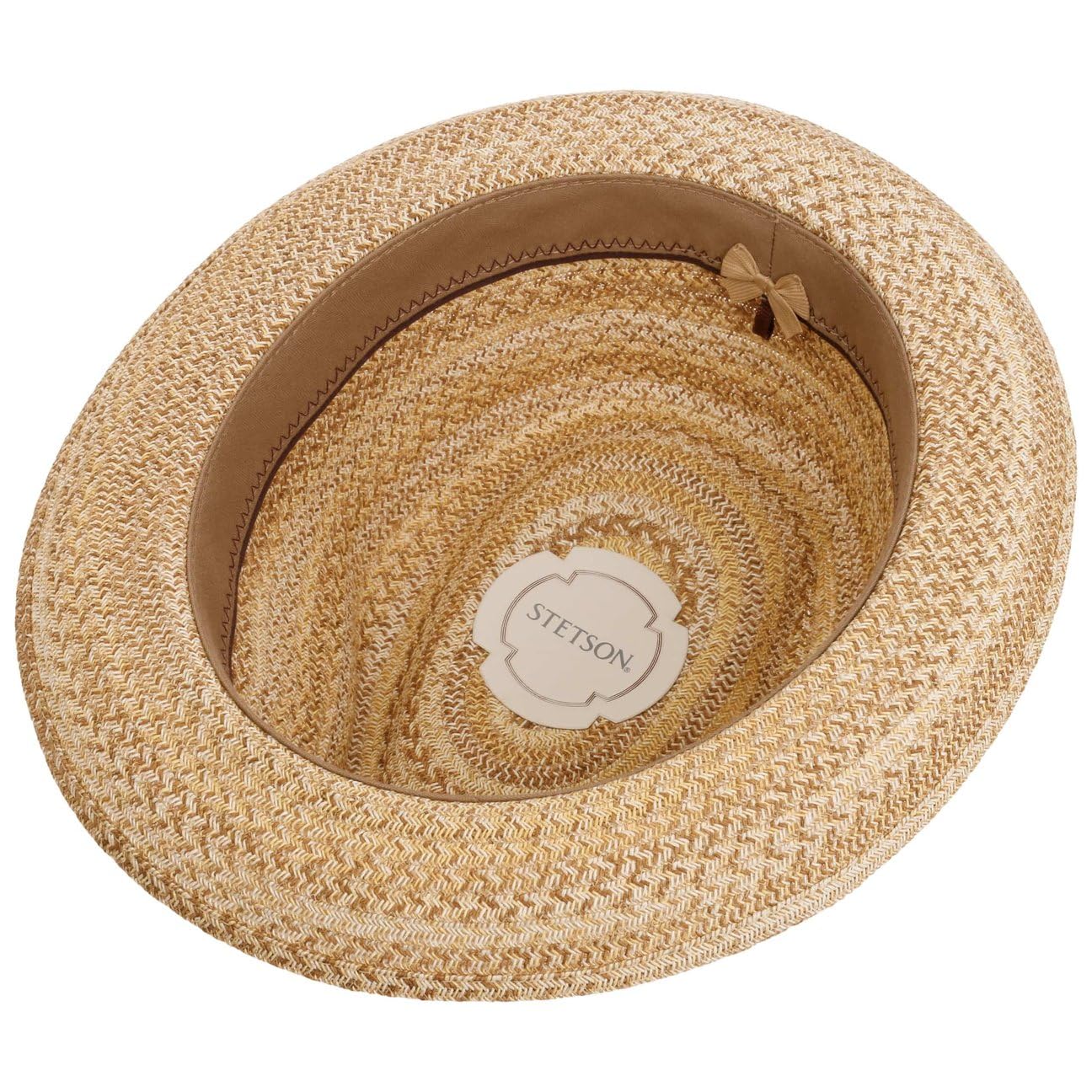 Stetson Bellano Cappello Player in Paglia Toyo Screziato Multicolore con Fascia Multicolore Unisex Primavera Estate