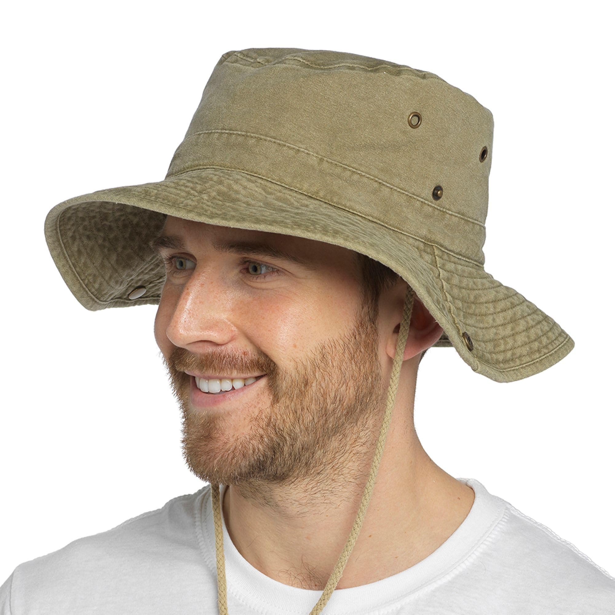Tom FranksMens Stonewashed Safari Hat
