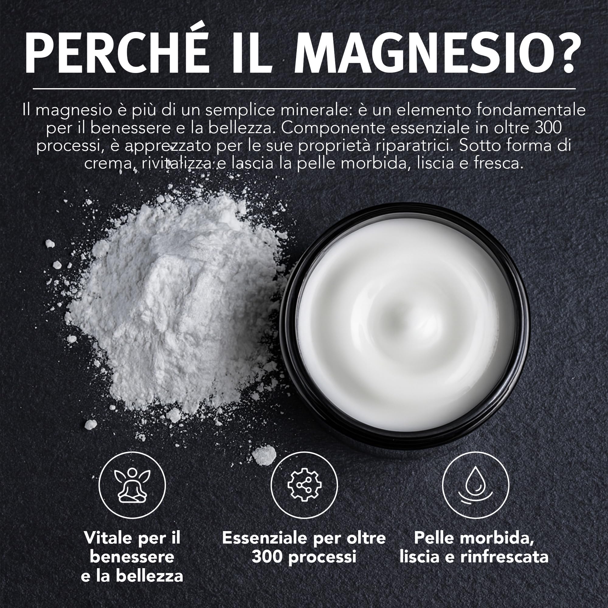 5Kind Crema al Magnesio Extra Forte 300ml - Crema al Magnesio per Muscoli, Articolazioni, Schiena, Ginocchia, Collo, Spalle - Arricchita con Arnica, Eucalipto, Consolida, Mentolo e Olio di Canapa