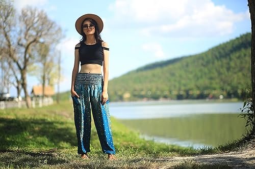 Miniatura 6 de Pantalones bohemios, pantalones harem, de yoga, para mujer, para la playa