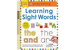 Wipe Clean, Learn Sight Words Books for Kids Ages 5-7