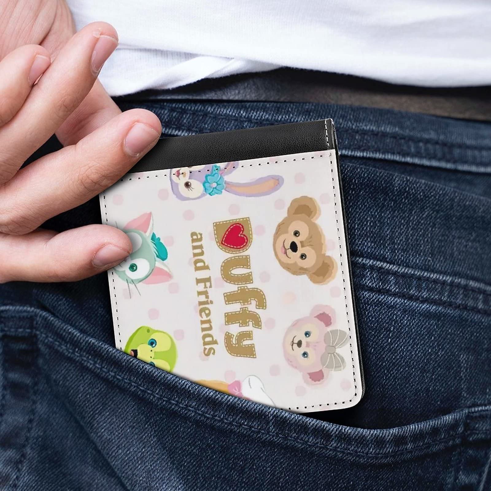 Amazon.co.jp: ダッフィー フレンズ 財布 ウォレット 二つ折財布 お  