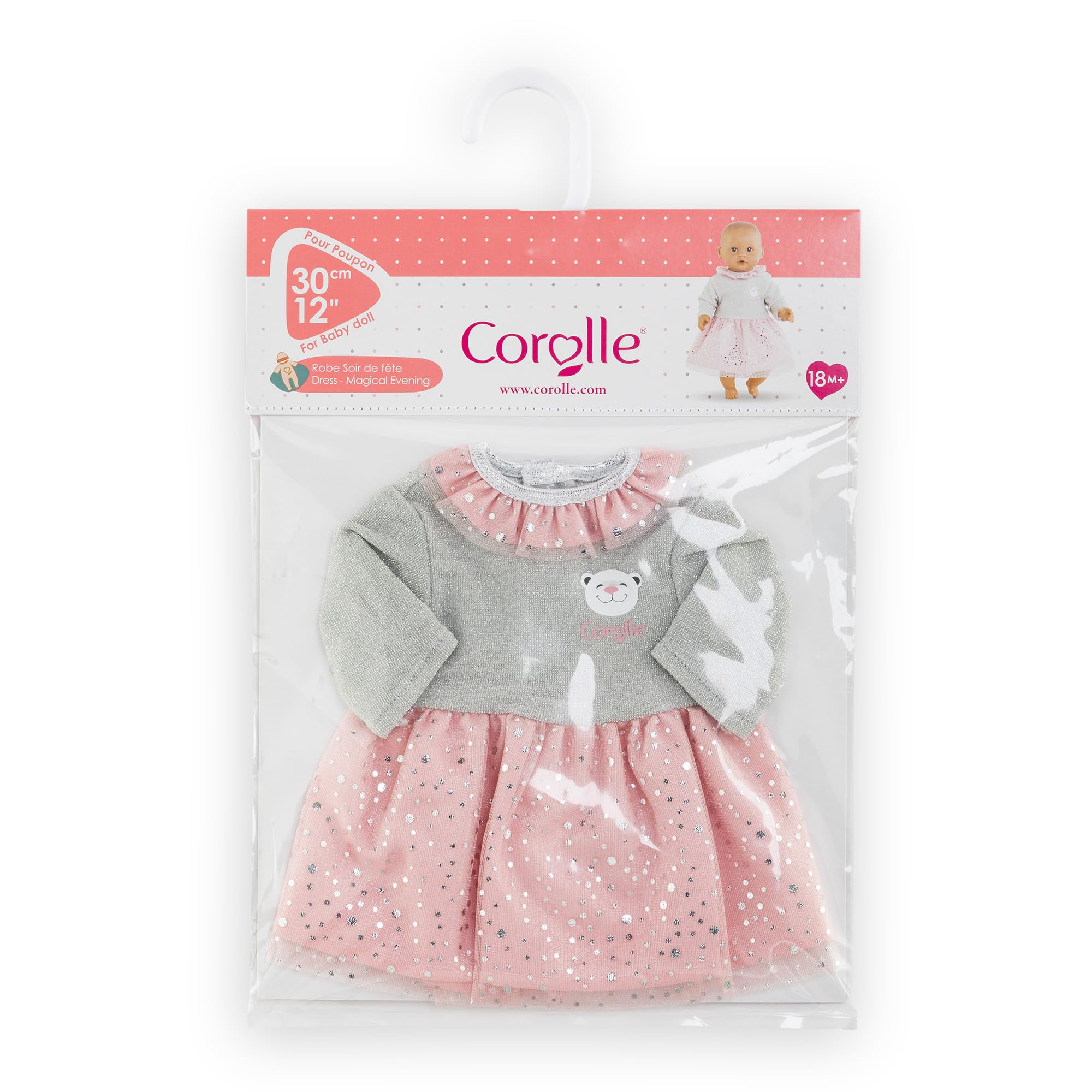 Robe dragée pour poupon 30 cm Corolle Corolle : King Jouet, Accessoires