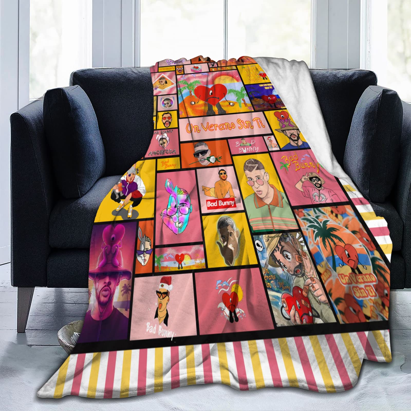 Amazon.com: Blankets 50x40 Inch Flannel Throw Blanket Supercomfortable Soft  Blanket Home Decoration : Home u0026 Kitchen